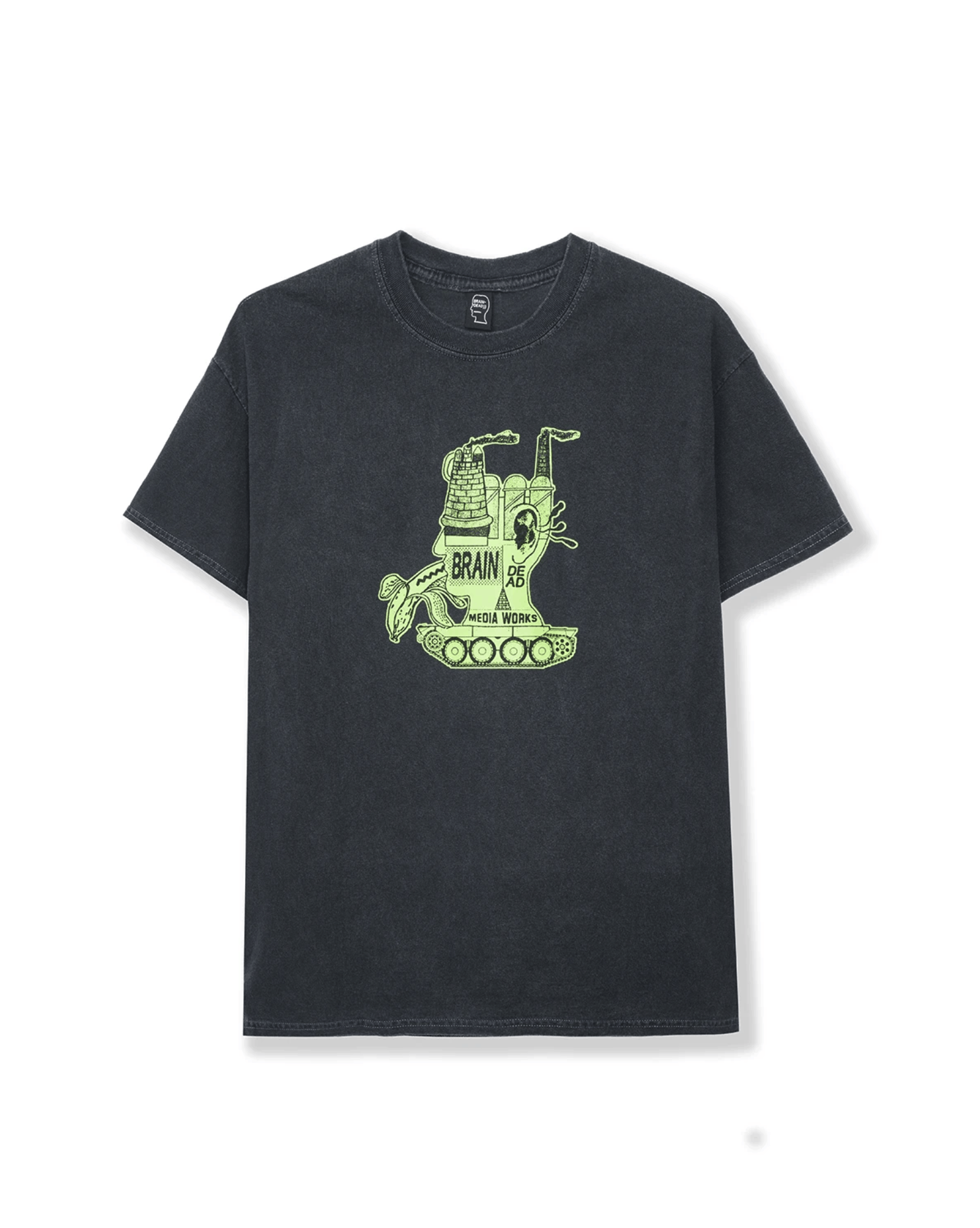 Brain Dead Brain Dead Media Works T shirt Washed Black Size US M / EU 48-50 / 2 - 8 Thumbnail