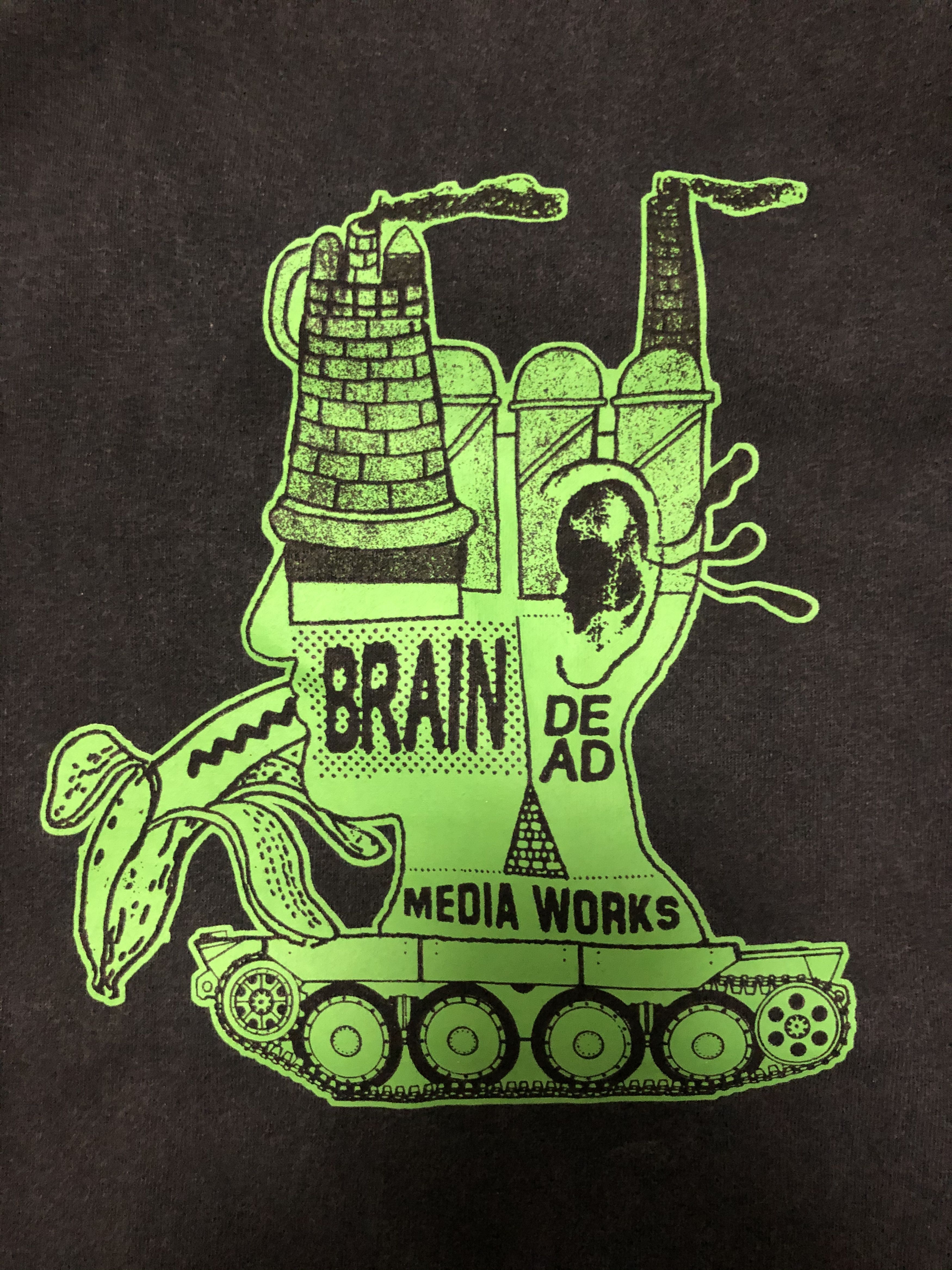 Brain Dead Brain Dead Media Works T shirt Washed Black Size US M / EU 48-50 / 2 - 3 Thumbnail