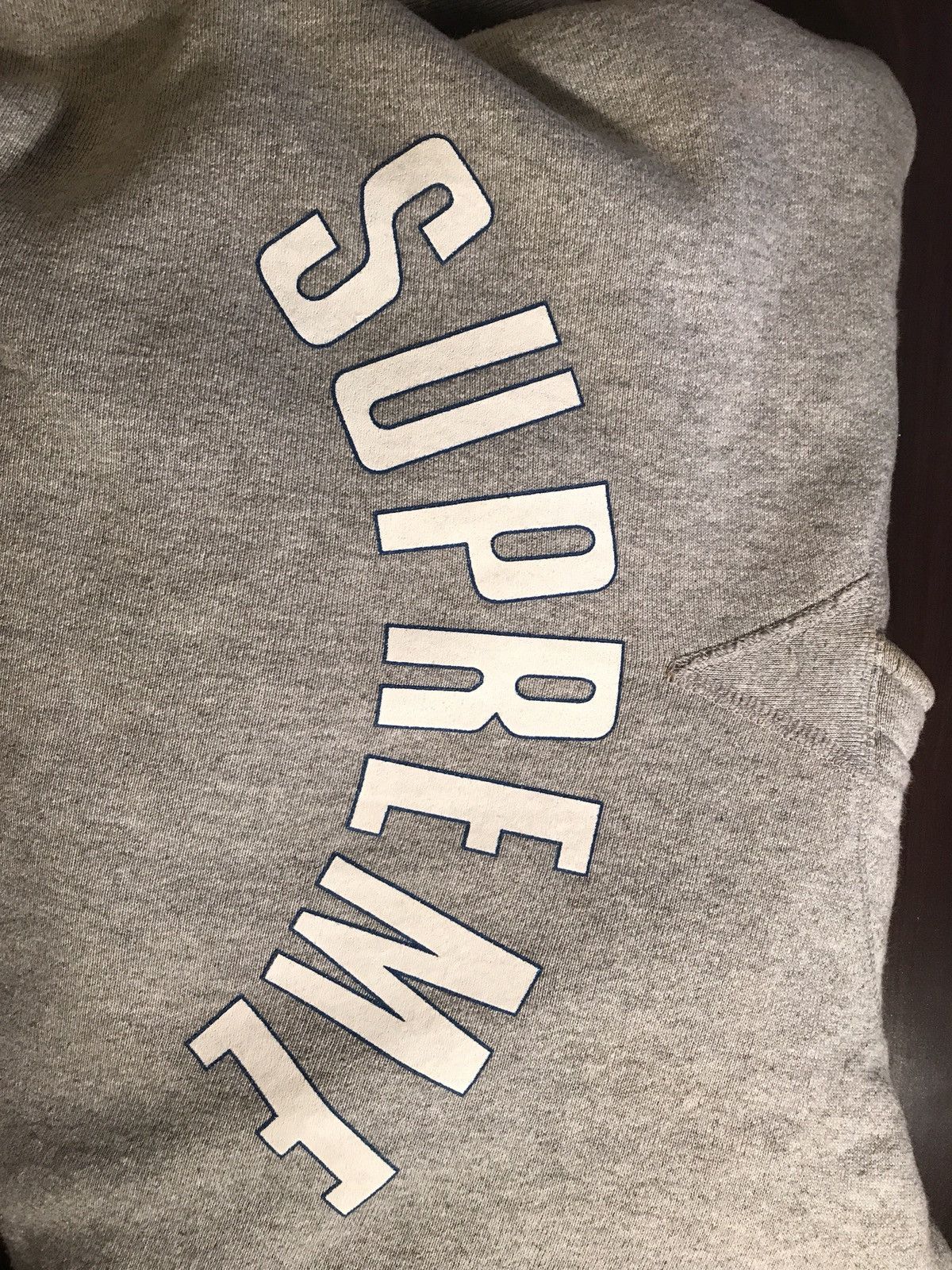 Supreme 1996 Supreme Arch Logo Hoodie Heather Grey Size US L / EU 52-54 / 3 - 6 Thumbnail