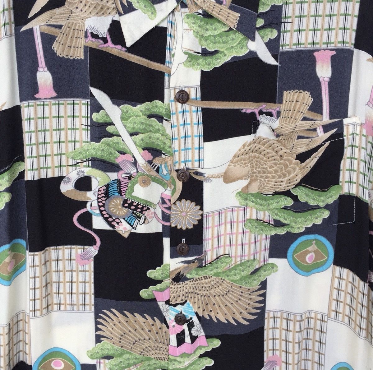 Other Kamehameha Hawaiian Shirt Eagle Aloha Rayon Shirt Rare Size US XL / EU 56 / 4 - 3 Thumbnail