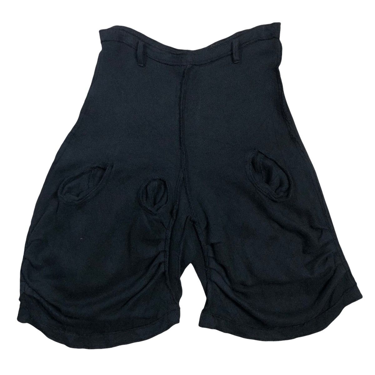 Christopher Nemeth Vintage 80s Christopher Nemeth Knitted Penis Hole Shorts Size US 30 / EU 46 - 1 Thumbnail