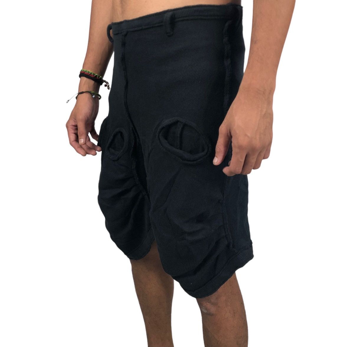 Christopher Nemeth Vintage 80s Christopher Nemeth Knitted Penis Hole Shorts Size US 30 / EU 46 - 22 Thumbnail