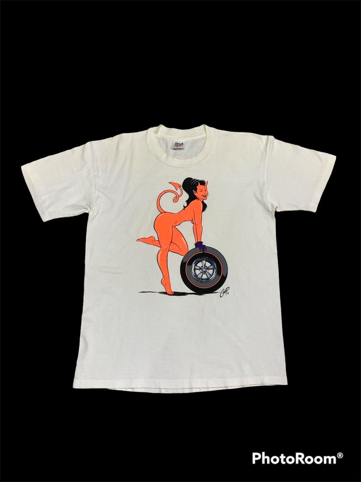 Band Tees VINTAGE 1996 COOP DEVIL GIRL HOT ROD BUG PRINT SHIRT Size US L / EU 52-54 / 3 - 1 Thumbnail