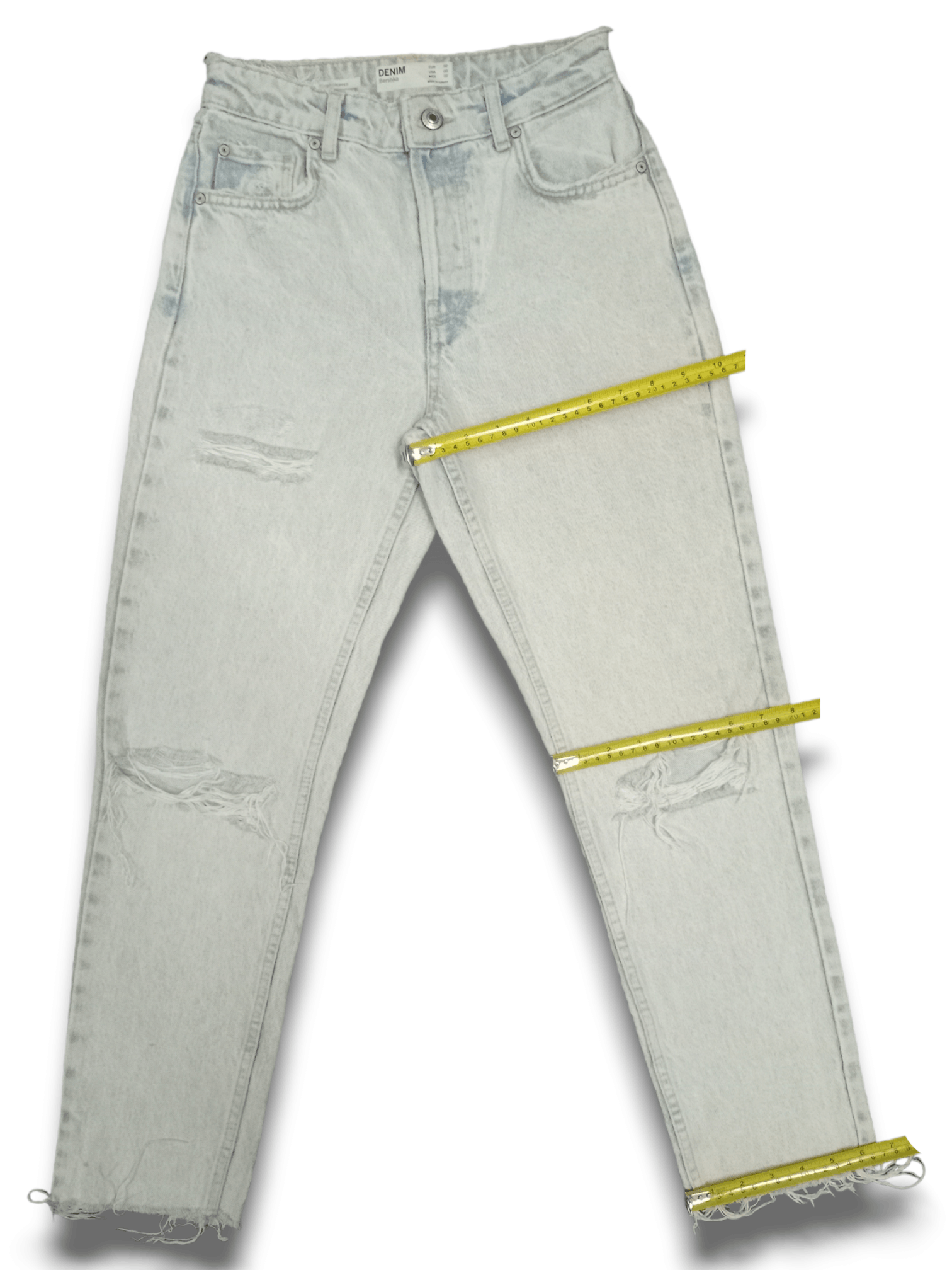 Bershka SALES🔥Vintage Bershka Stonewashed Frayed Distressed Jeans Size 25" / US 0 / IT 36 - 14 Thumbnail
