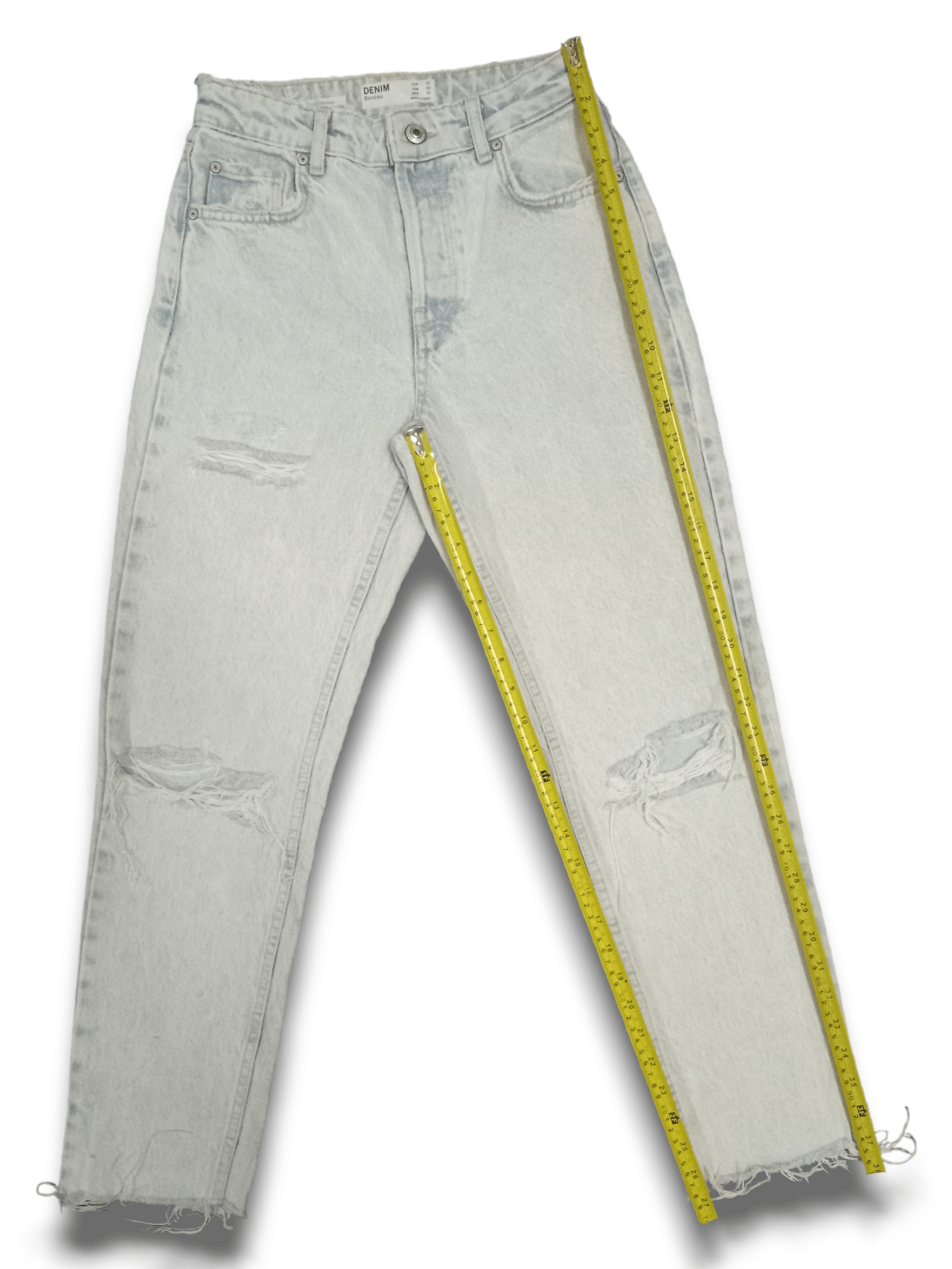 Bershka SALES🔥Vintage Bershka Stonewashed Frayed Distressed Jeans Size 25" / US 0 / IT 36 - 13 Thumbnail