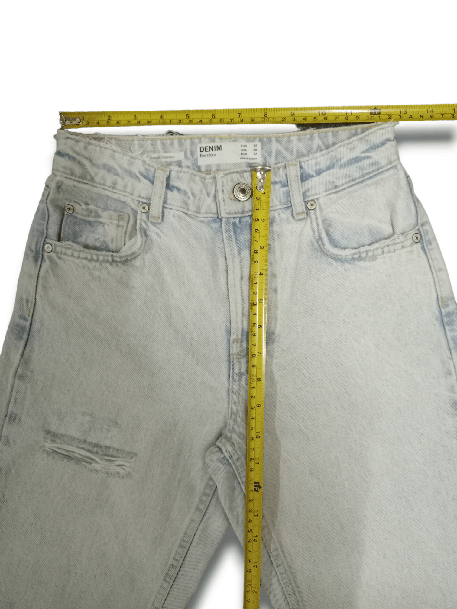 Bershka SALES🔥Vintage Bershka Stonewashed Frayed Distressed Jeans Size 25" / US 0 / IT 36 - 12 Thumbnail