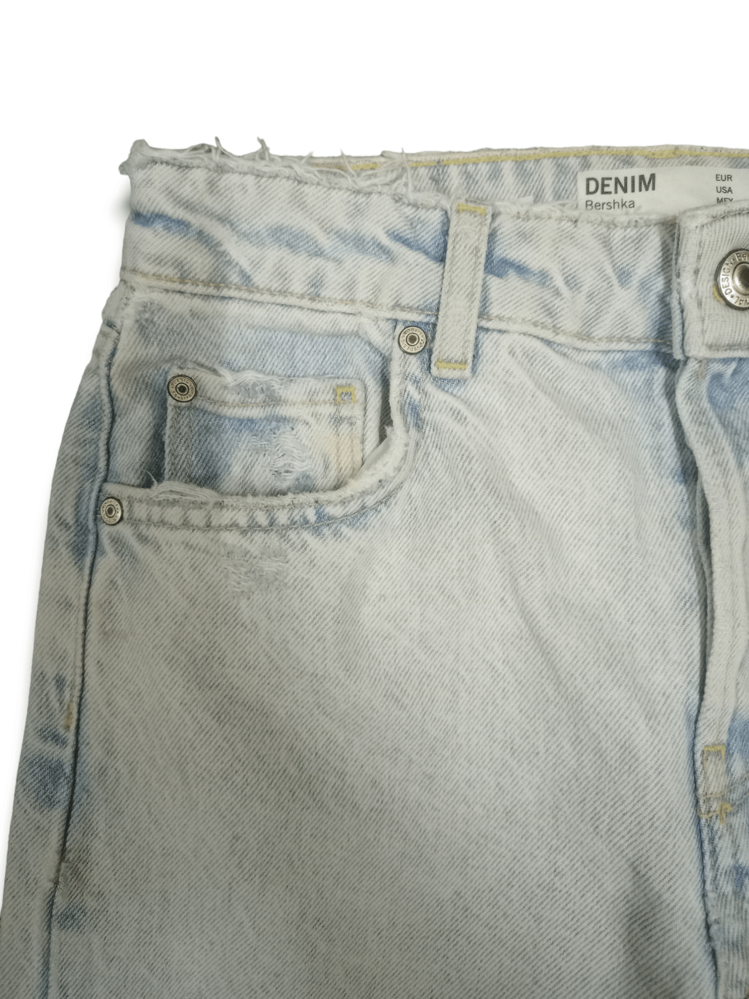 Bershka SALES🔥Vintage Bershka Stonewashed Frayed Distressed Jeans Size 25" / US 0 / IT 36 - 4 Thumbnail