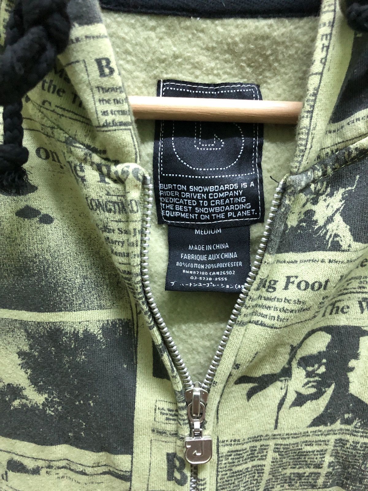 Burton Burton Hoodie Printed Newspapers New Herald Elvis Presley Size US M / EU 48-50 / 2 - 7 Thumbnail