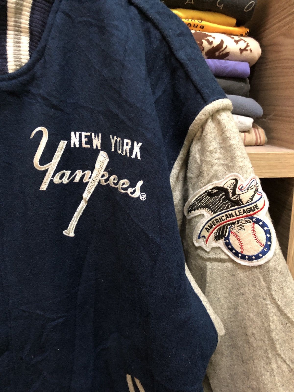 MLB Vintage New York Yankees Wool Varsity Baseball Starter Size US M / EU 48-50 / 2 - 5 Thumbnail