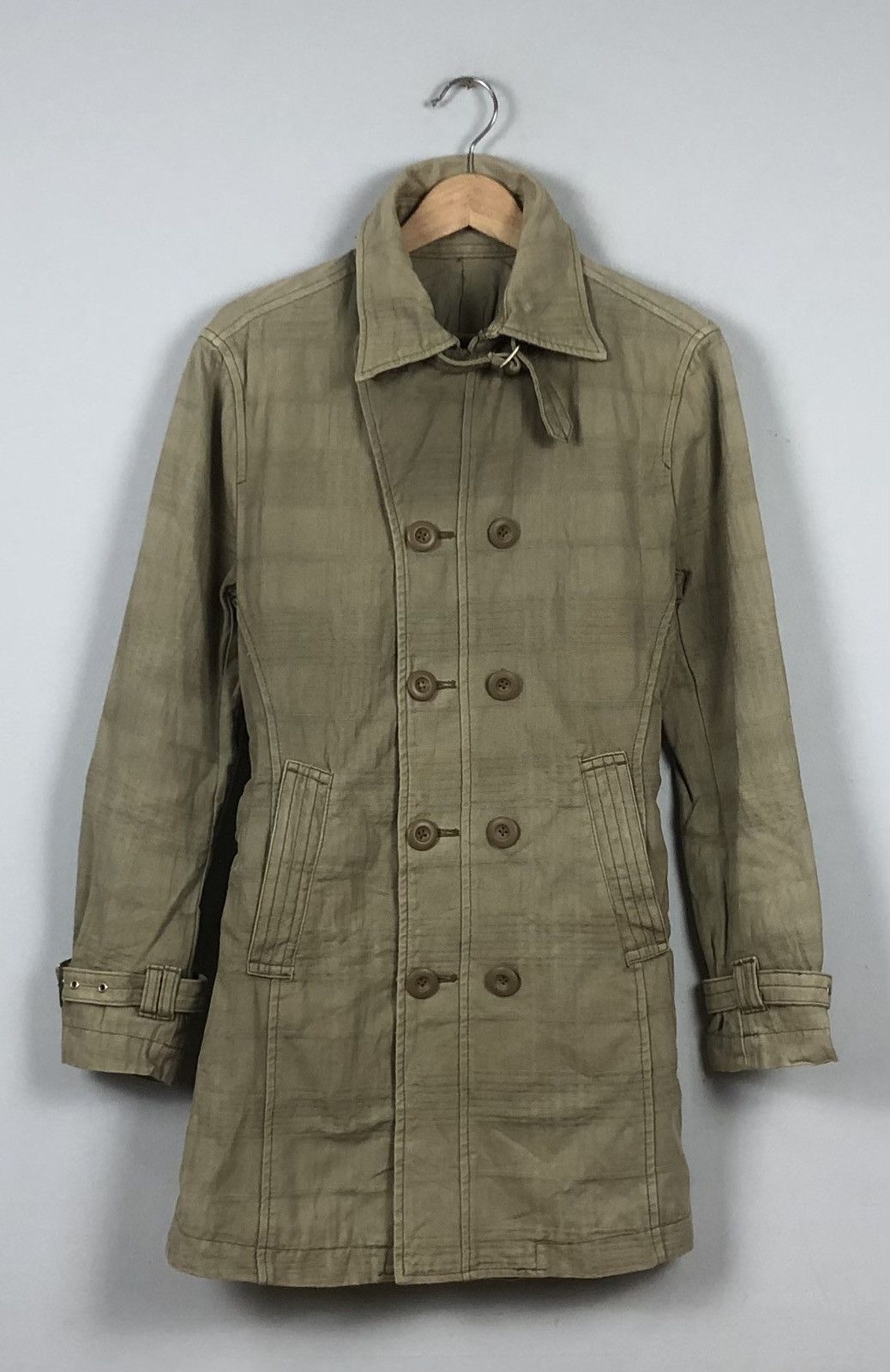 Japanese Brand × Vintage Japanese Brand A.S.M Double Breasted Overcoat Jacket Size XL / US 12-14 / IT 48-50 - 1 Thumbnail