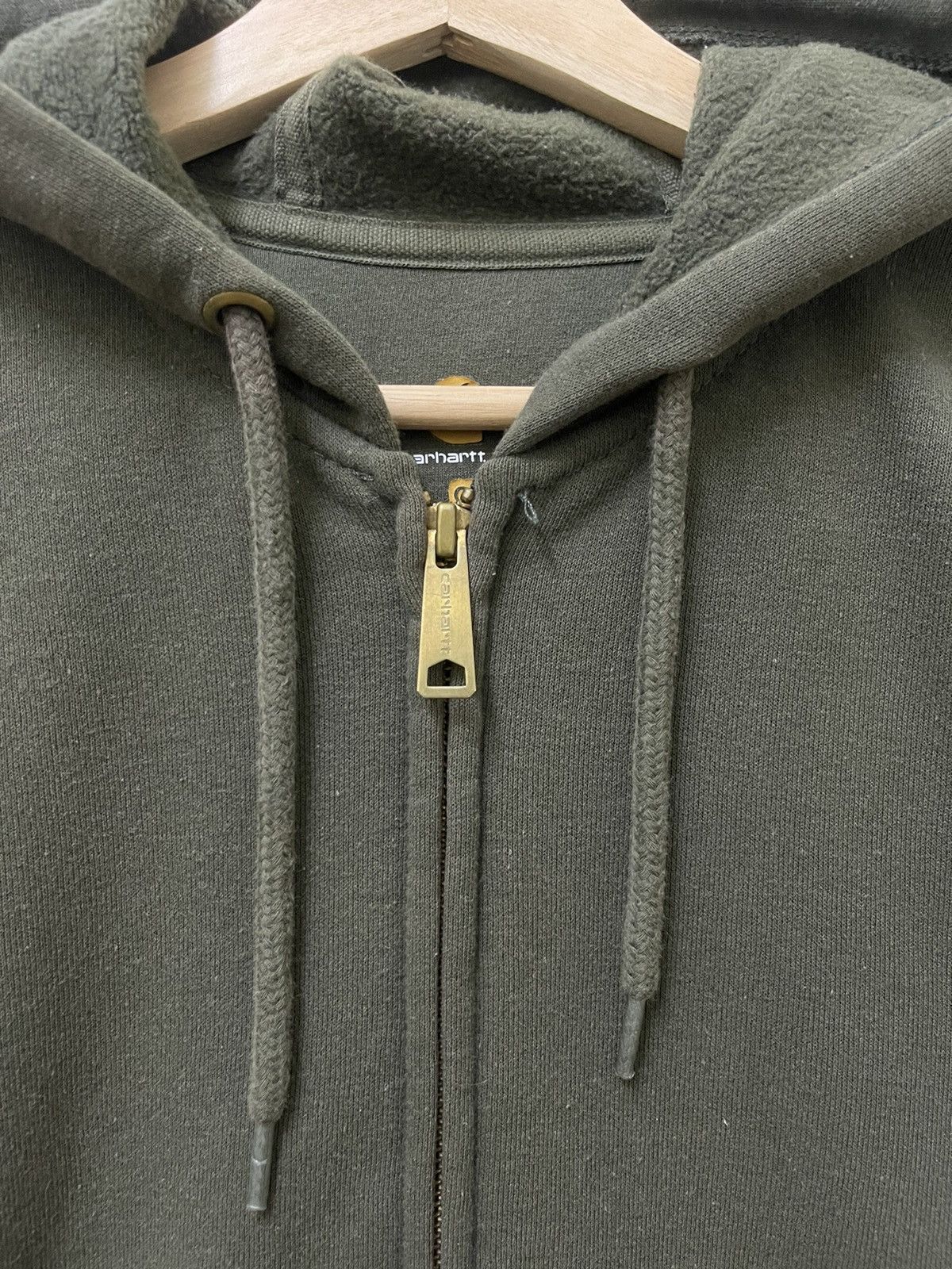Carhartt × Vintage Vintage Carhartt Full Zipper Hoodie Olive Green Size US S / EU 44-46 / 1 - 3 Thumbnail