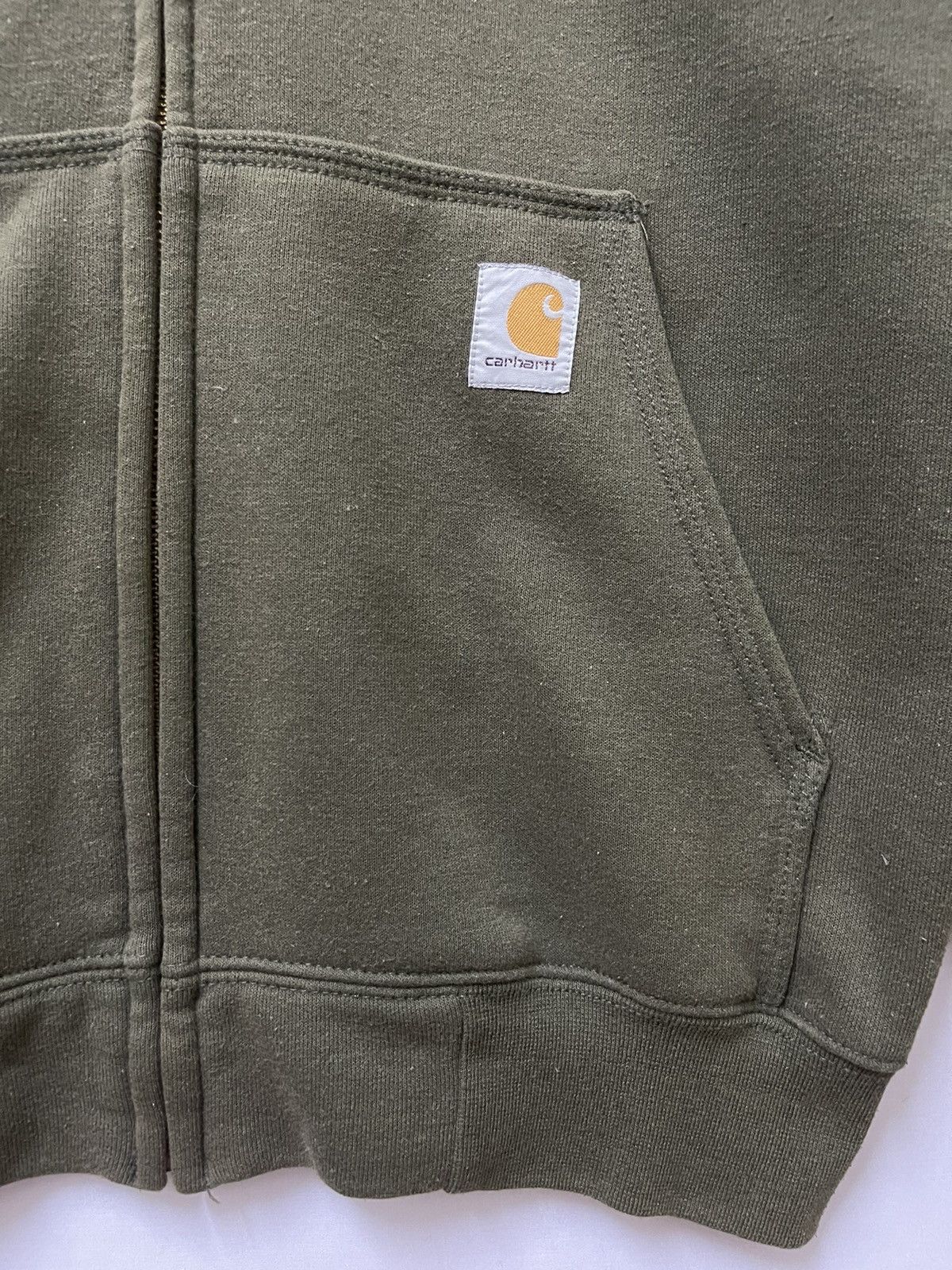 Carhartt × Vintage Vintage Carhartt Full Zipper Hoodie Olive Green Size US S / EU 44-46 / 1 - 2 Thumbnail