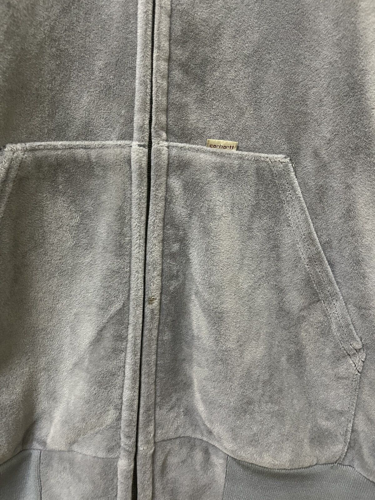 Carhartt × Vintage Vintage Carhartt Corduroy Full Zipper Hoodie Grey Size US L / EU 52-54 / 3 - 2 Thumbnail