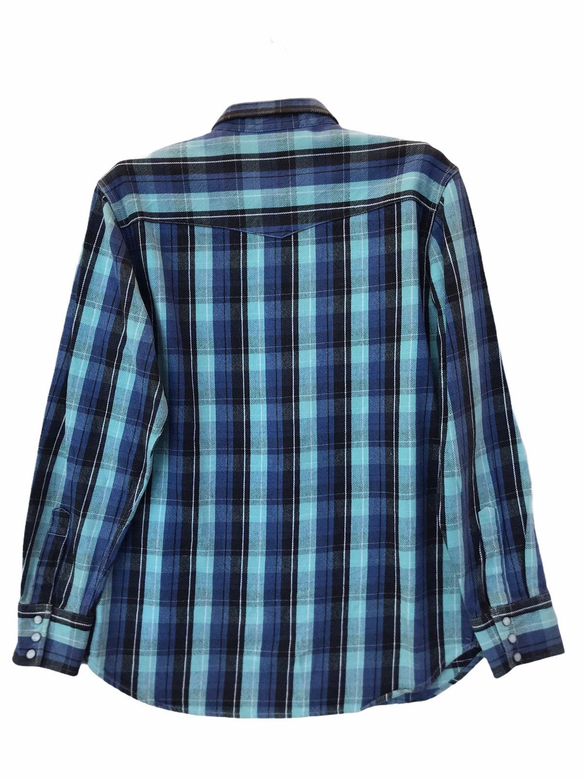 Smith's American Smith Union Made Pearl Snap Button Western Flannel Size US M / EU 48-50 / 2 - 2 Thumbnail