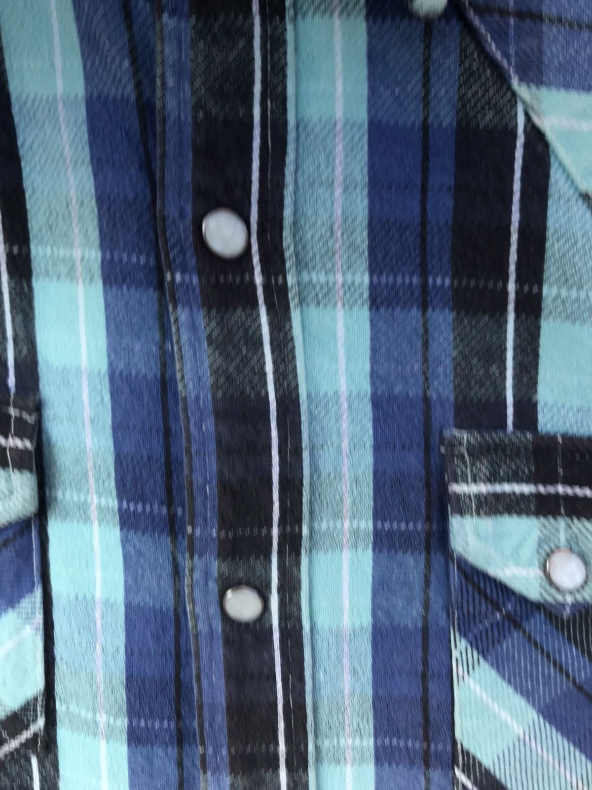 Smith's American Smith Union Made Pearl Snap Button Western Flannel Size US M / EU 48-50 / 2 - 4 Thumbnail