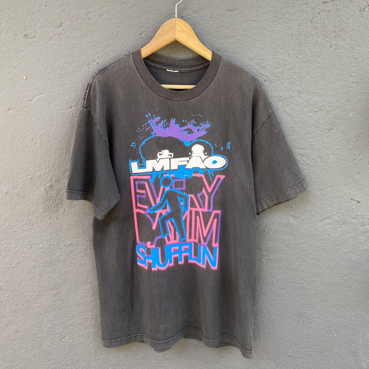 Band Tees Thrashed Faded Vintage Y2K LMFAO Electronic Duo ERD GRUNGE T Size US L / EU 52-54 / 3 - 1 Thumbnail