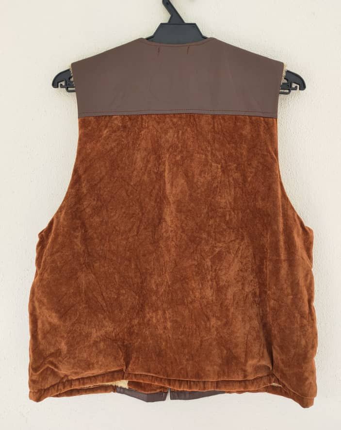 Japanese Brand Vintage Velvet Fleece Vest Size US S / EU 44-46 / 1 - 2 Thumbnail