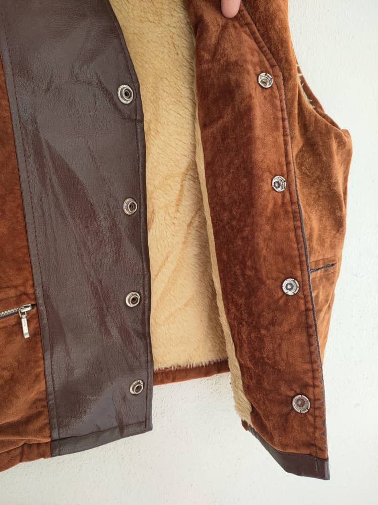Japanese Brand Vintage Velvet Fleece Vest Size US S / EU 44-46 / 1 - 5 Thumbnail