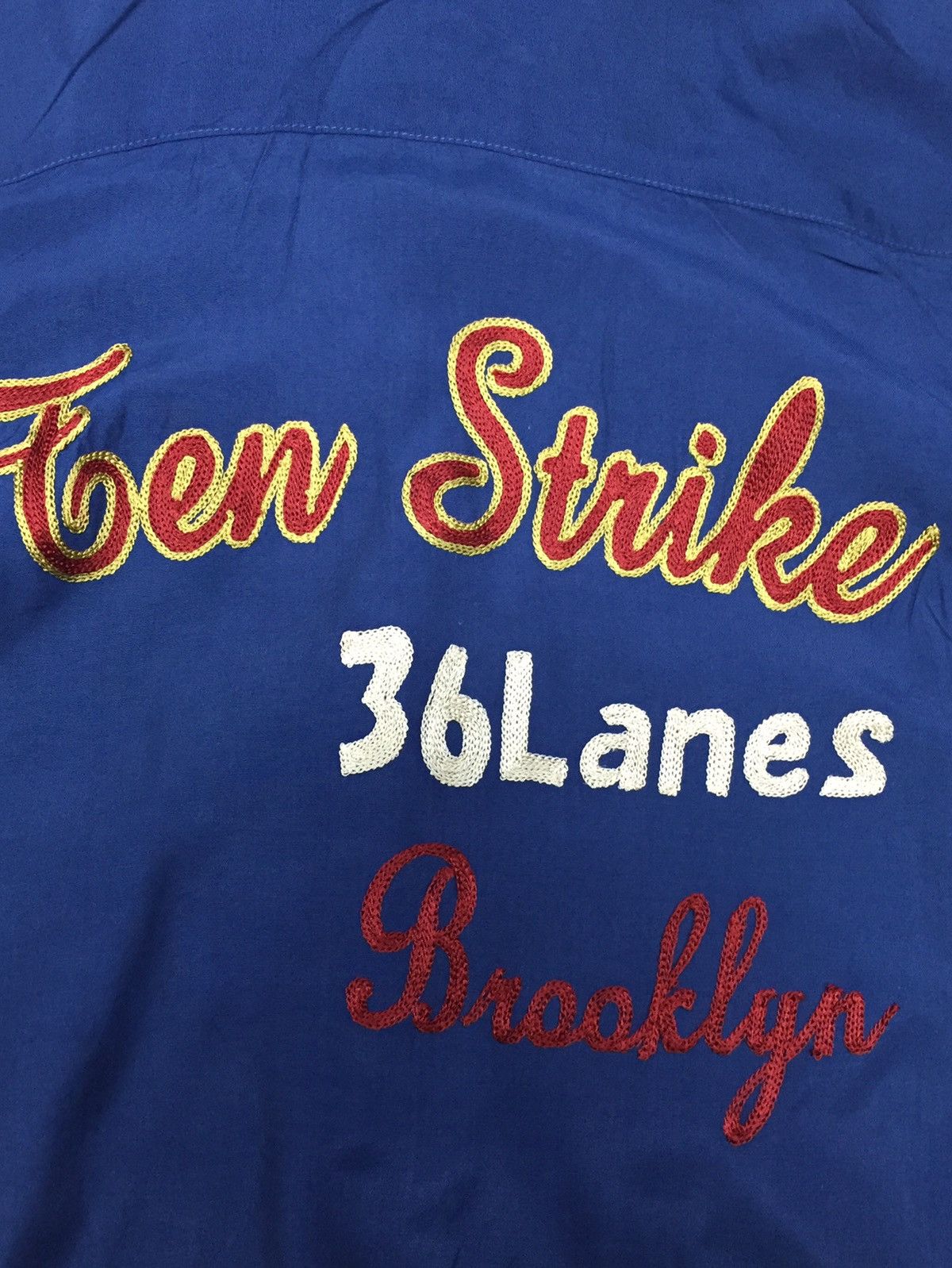 Sports Specialties 💥delete💥Vintage"ten strike 36 lanes" Rare Bowling Shirt Size US L / EU 52-54 / 3 - 6 Thumbnail
