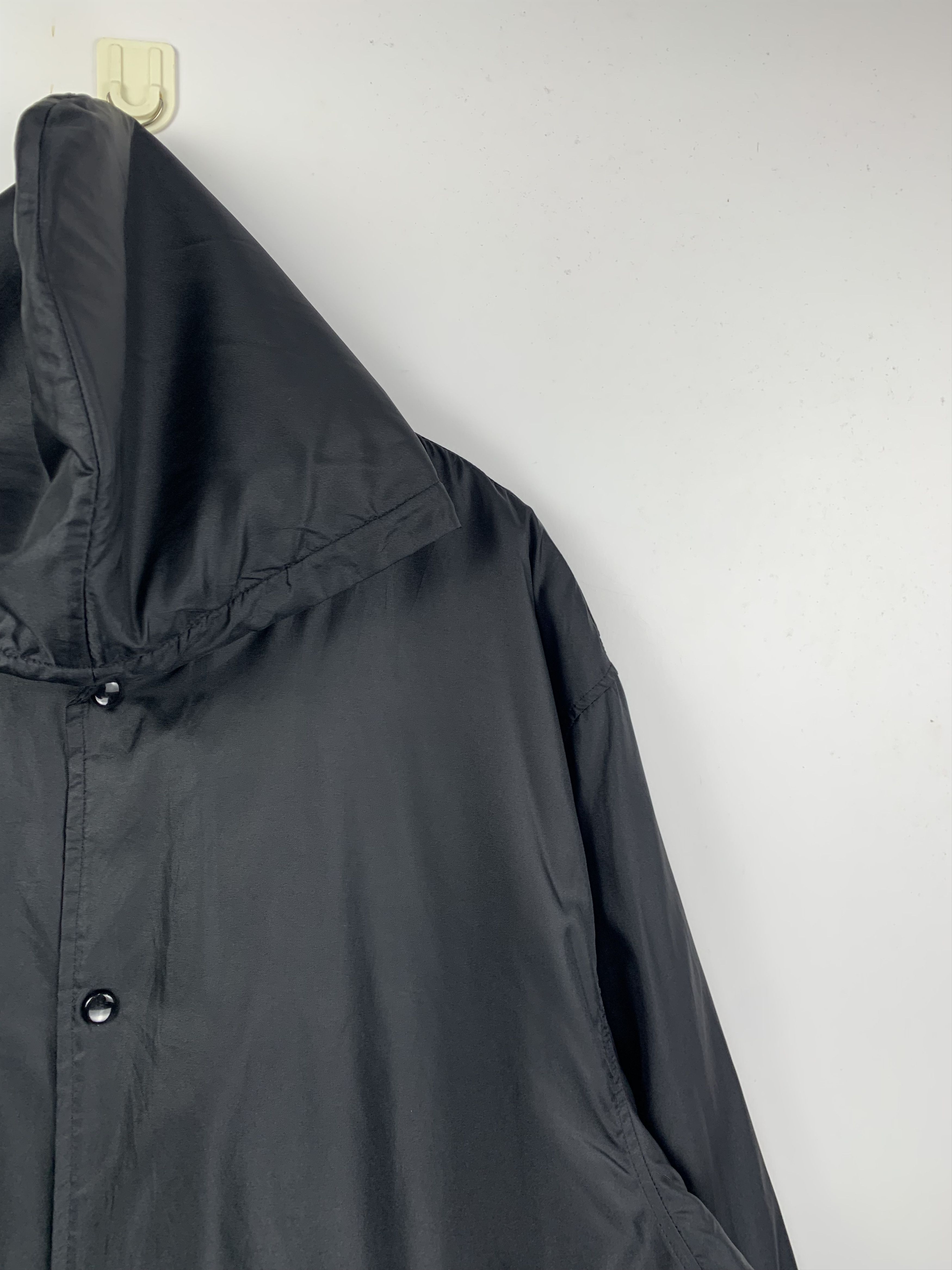 Adidas Vintage Adidas Button Up Trefoil Hooded Nylon Jacket Size US XXL / EU 58 / 5 - 4 Thumbnail