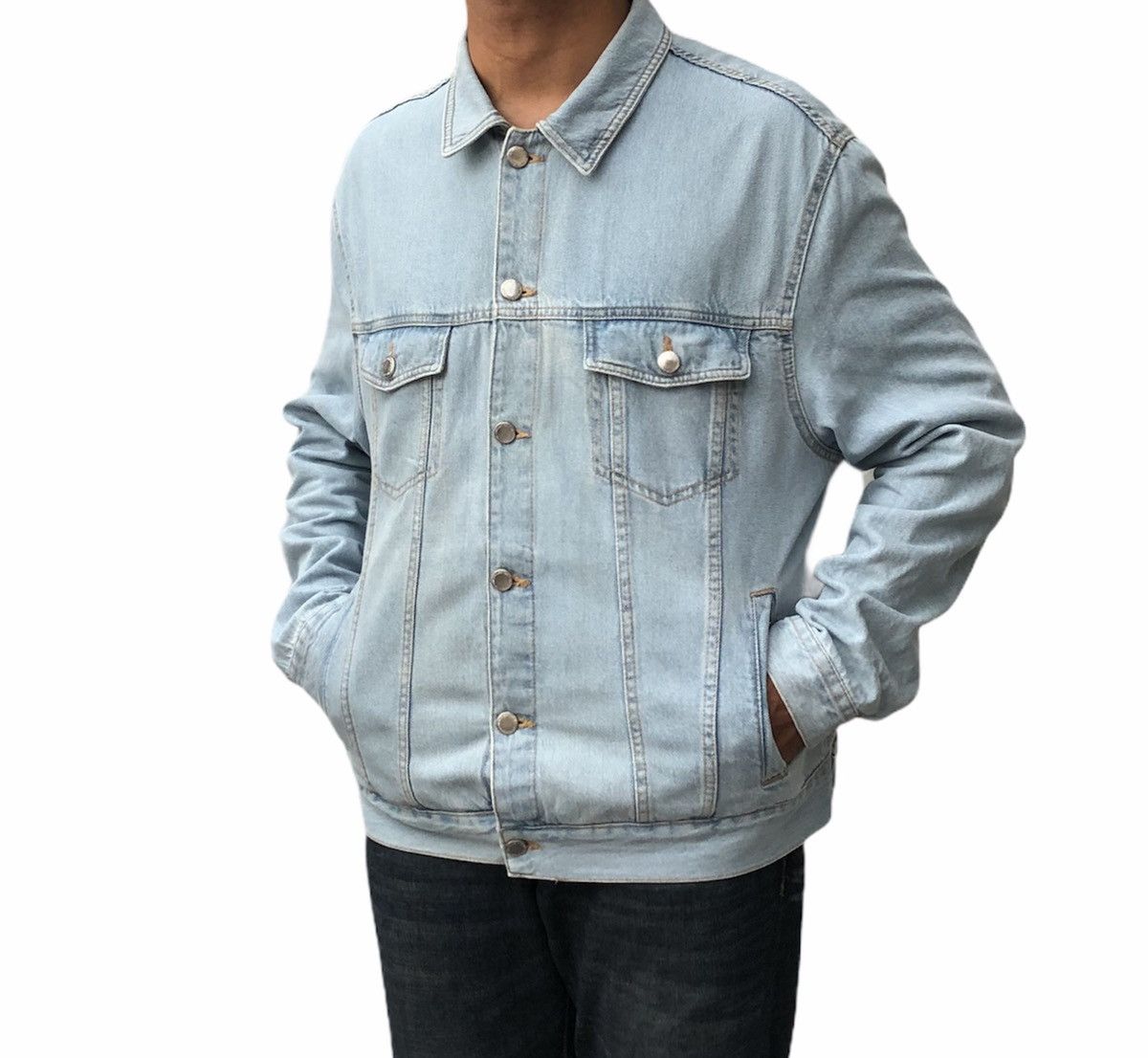 Bershka Bershka Ambition Oversize Fit Denim Jacket Size US XL / EU 56 / 4 - 3 Thumbnail