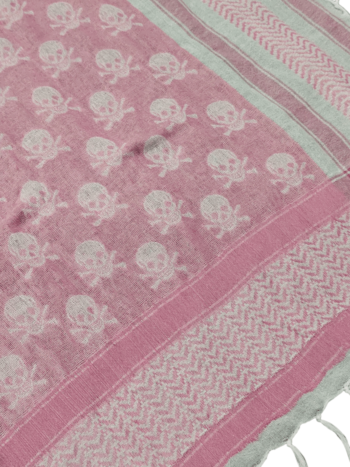 Vintage Arabic Style Skulls Motive Muffler Size ONE SIZE - 3 Thumbnail