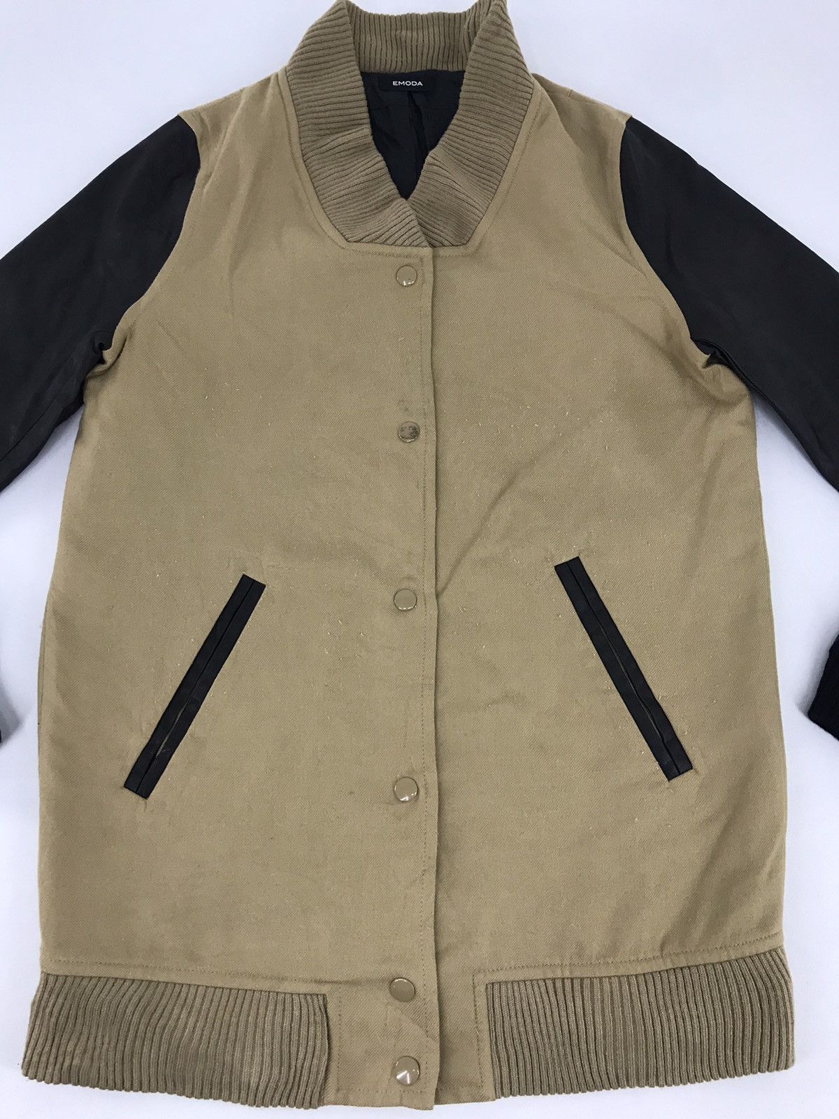 Japanese Brand Emoda Simple Varsity Jacket Quilted Inne Snap Button Size US M / EU 48-50 / 2 - 3 Thumbnail