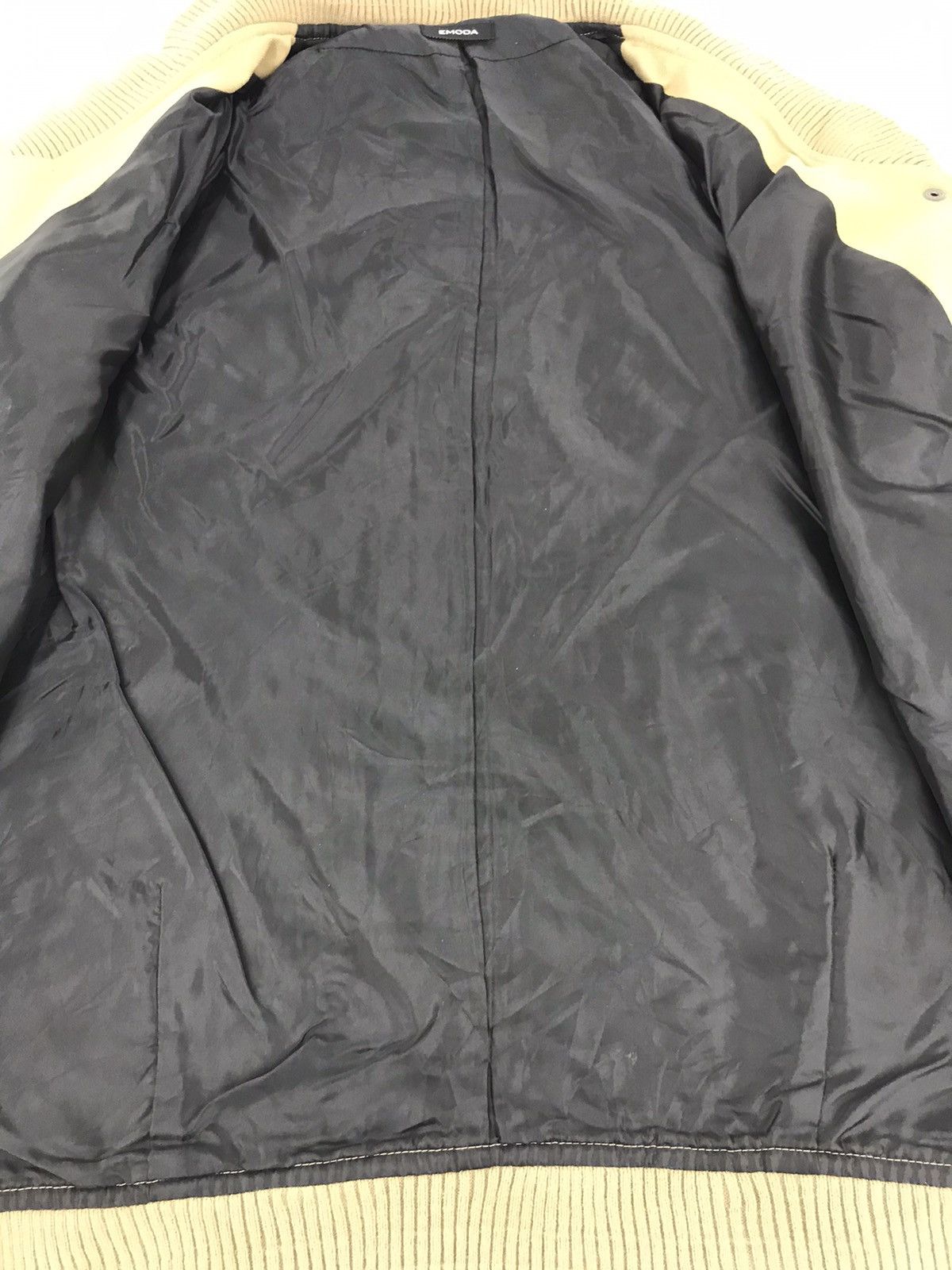 Japanese Brand Emoda Simple Varsity Jacket Quilted Inne Snap Button Size US M / EU 48-50 / 2 - 5 Thumbnail