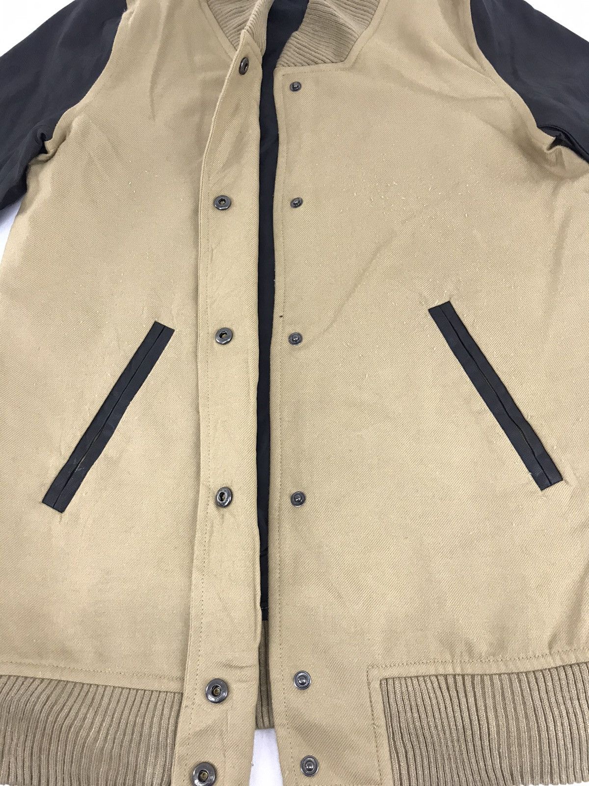 Japanese Brand Emoda Simple Varsity Jacket Quilted Inne Snap Button Size US M / EU 48-50 / 2 - 4 Thumbnail