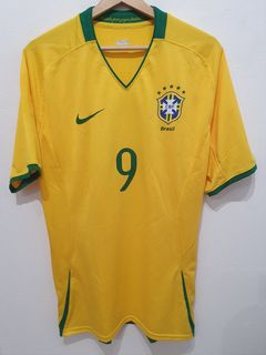 Official Nike 2004-2006 Brazil Kaka Jersey Yellow Home