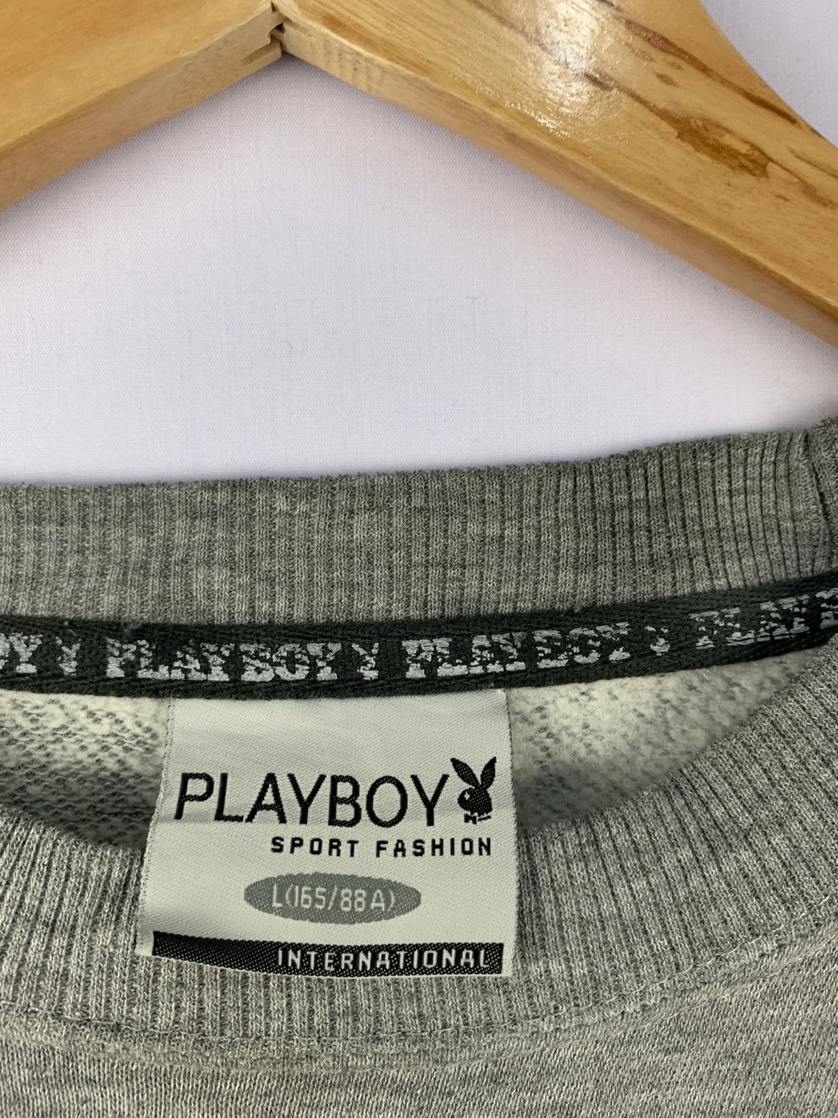 Playboy × Vintage Playboy Big Logo Sweatshirt Grey Large Size US L / EU 52-54 / 3 - 6 Thumbnail
