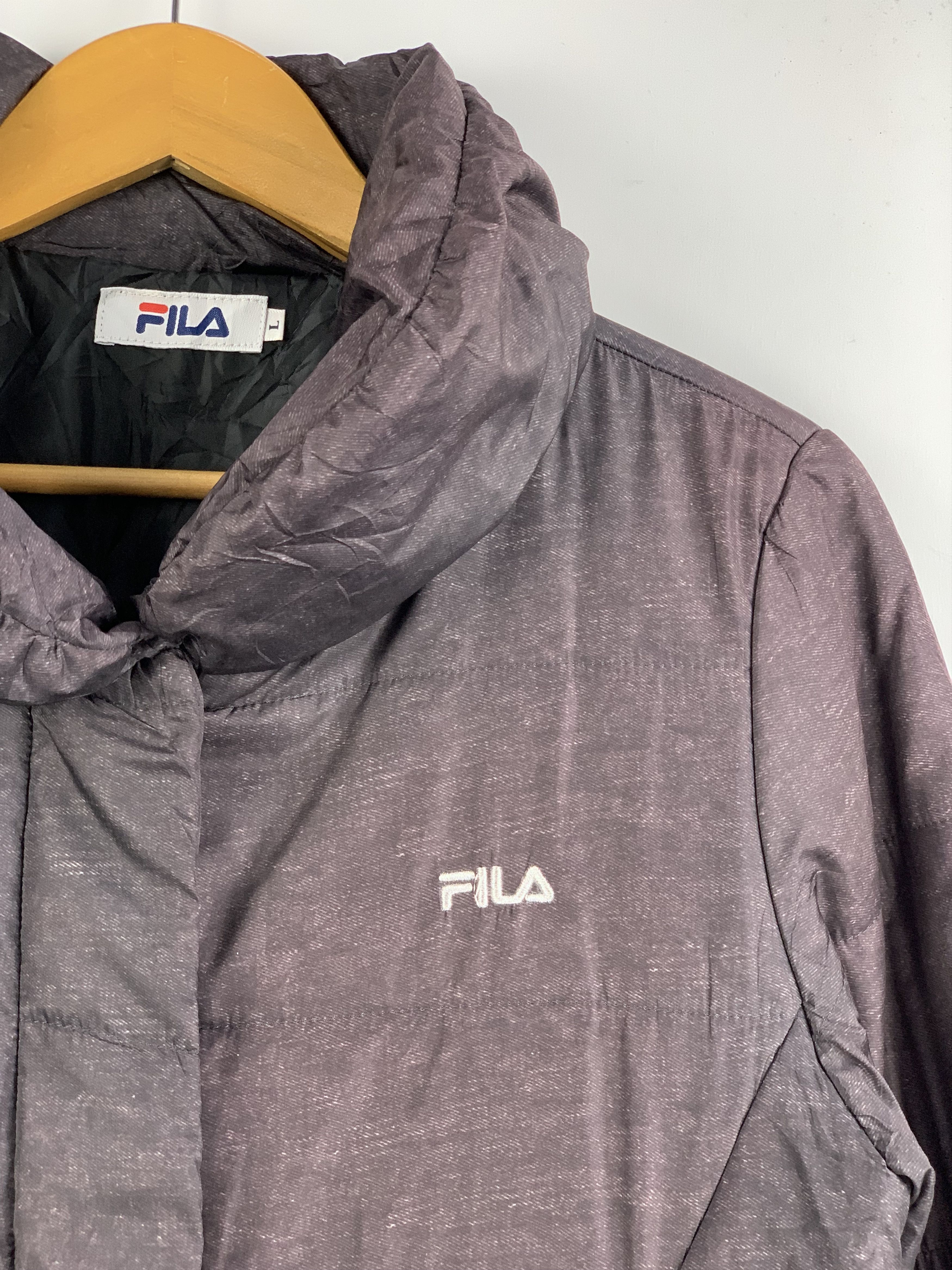Fila Vintage Fila Zip Up Puffer Down Jacket Size US L / EU 52-54 / 3 - 7 Thumbnail
