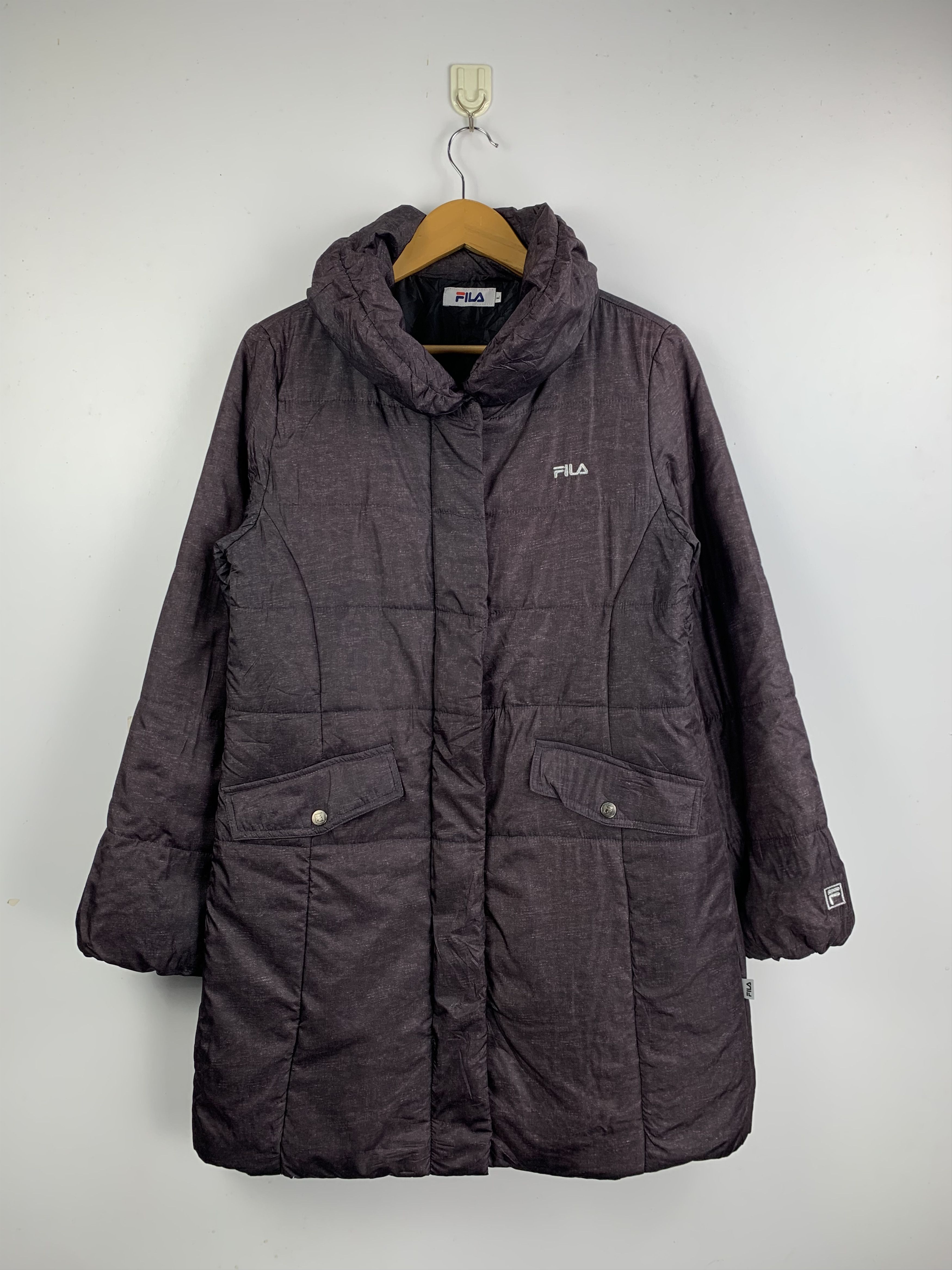 Fila Vintage Fila Zip Up Puffer Down Jacket Size US L / EU 52-54 / 3 - 1 Thumbnail