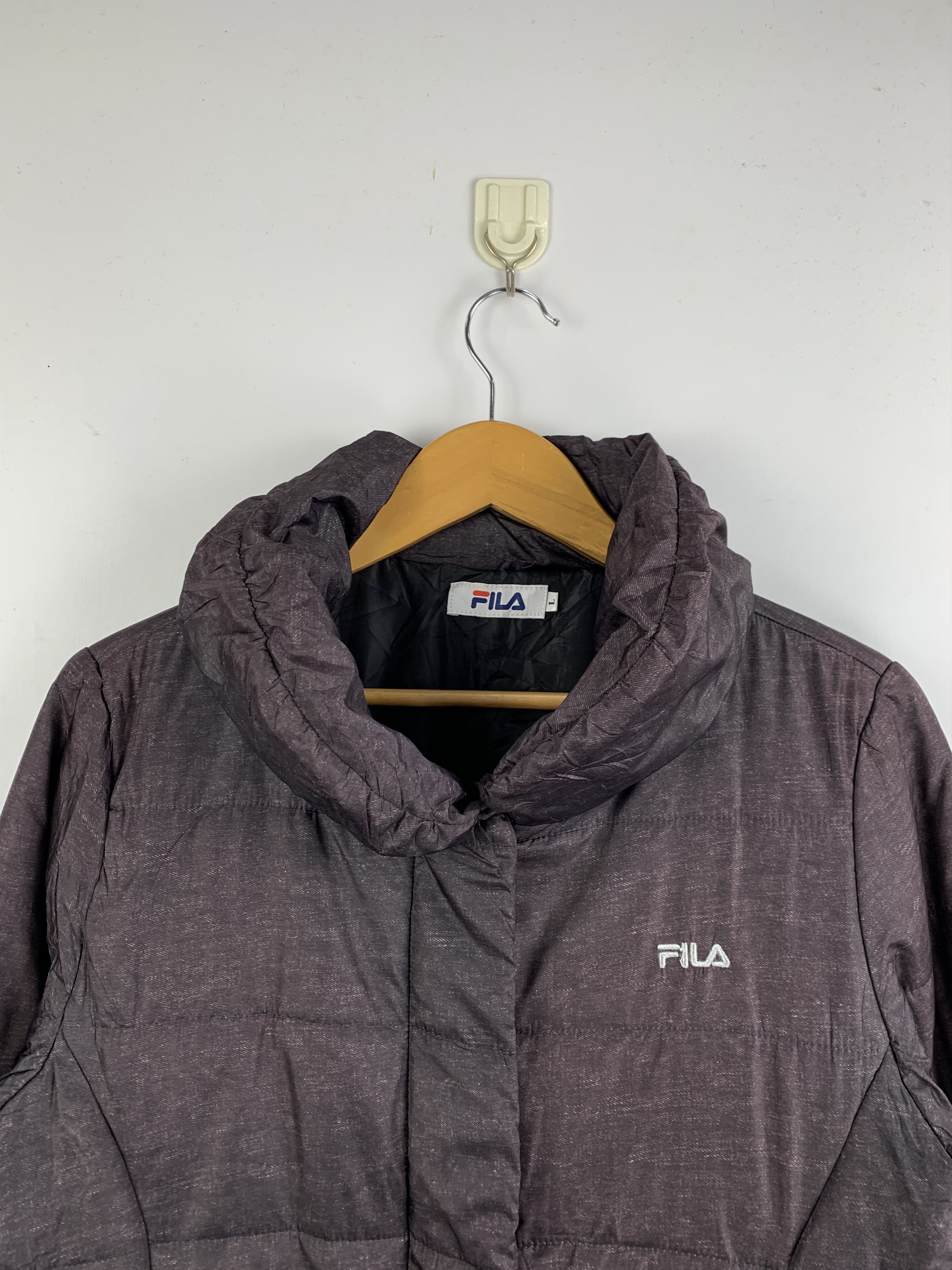 Fila Vintage Fila Zip Up Puffer Down Jacket Size US L / EU 52-54 / 3 - 5 Thumbnail