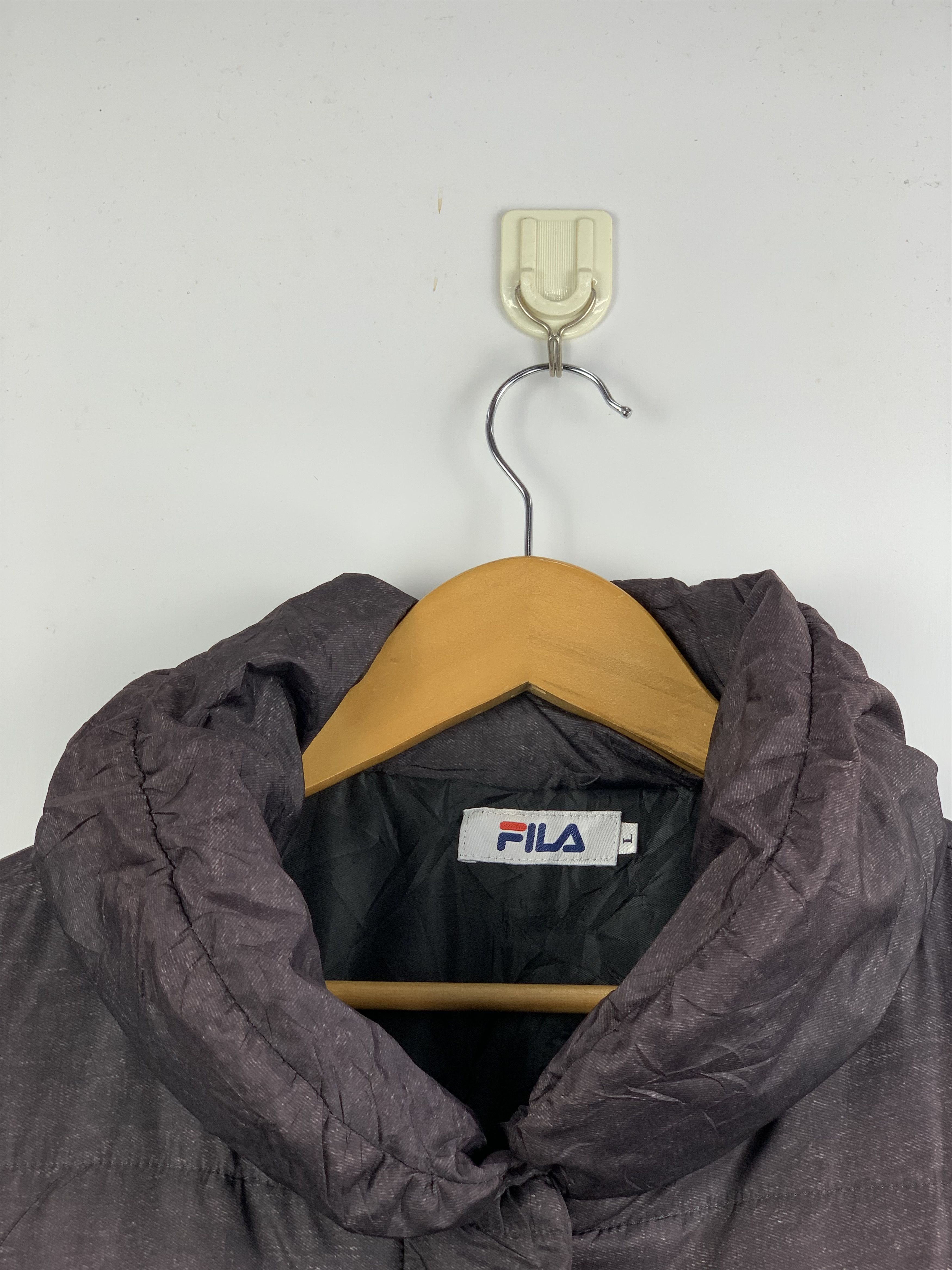 Fila Vintage Fila Zip Up Puffer Down Jacket Size US L / EU 52-54 / 3 - 4 Thumbnail