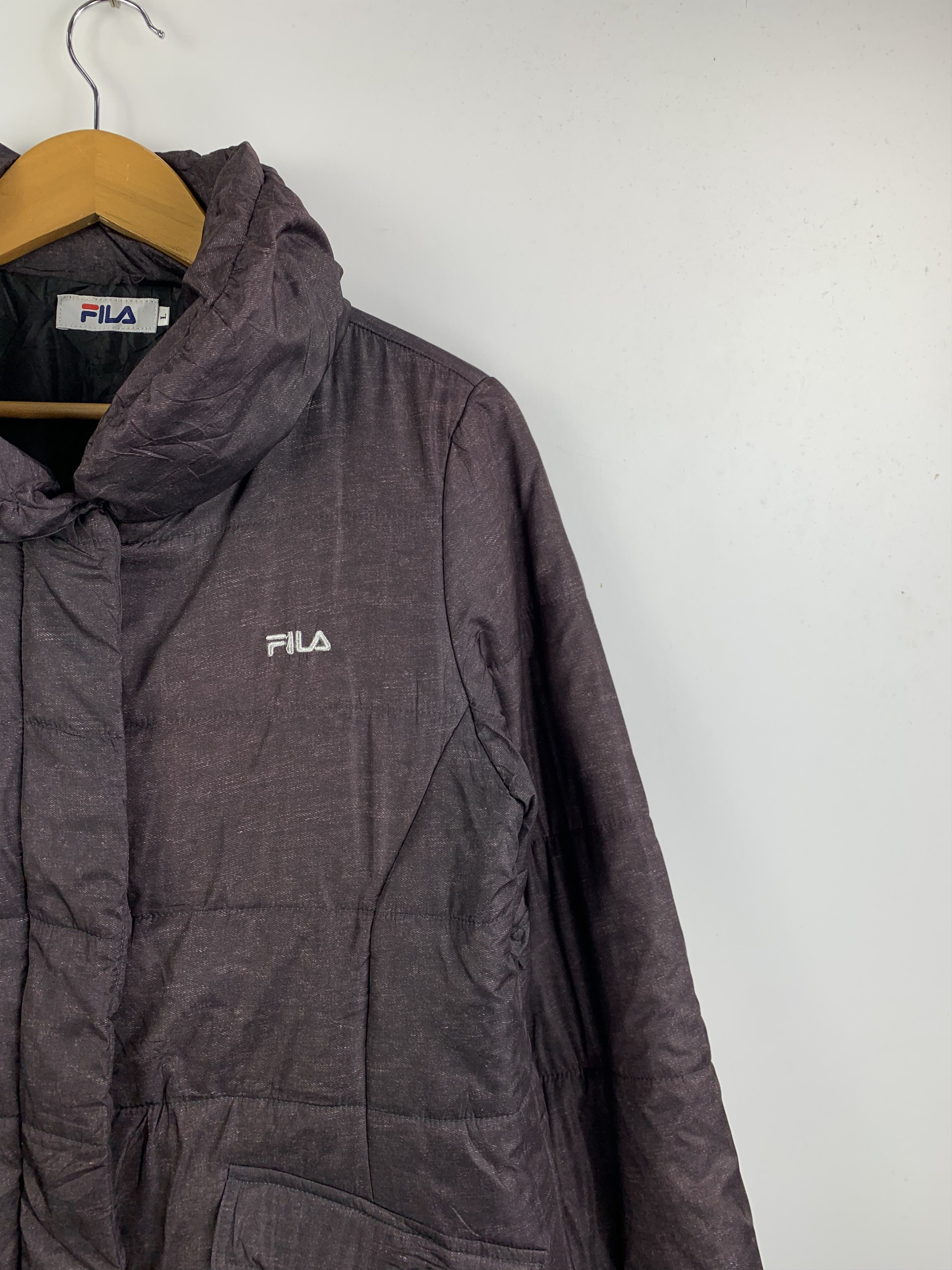 Fila Vintage Fila Zip Up Puffer Down Jacket Size US L / EU 52-54 / 3 - 6 Thumbnail