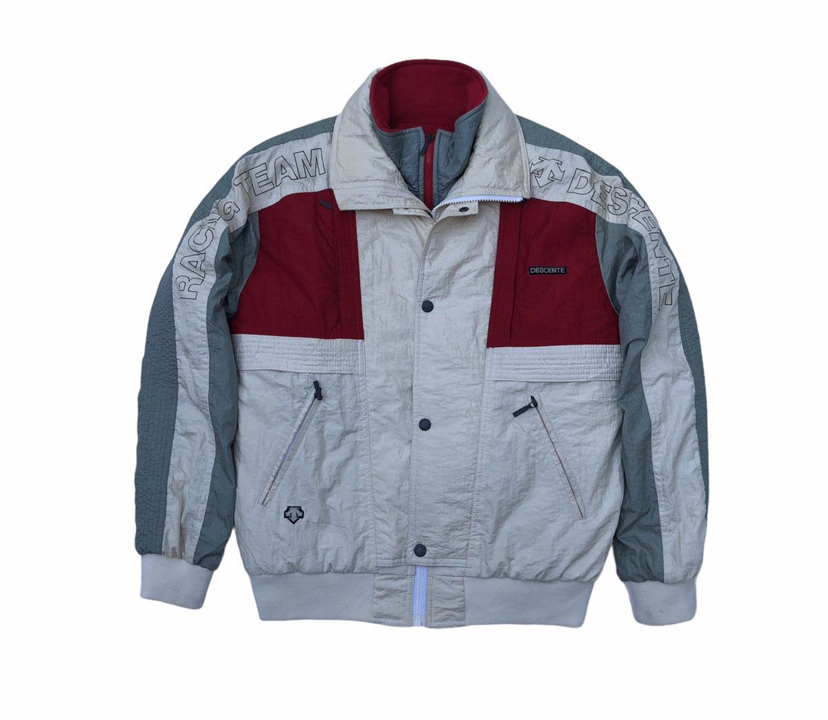 Descente Vintage Descente Racing Team Skiwear Removal Bomber Jacket Size US M / EU 48-50 / 2 - 3 Thumbnail