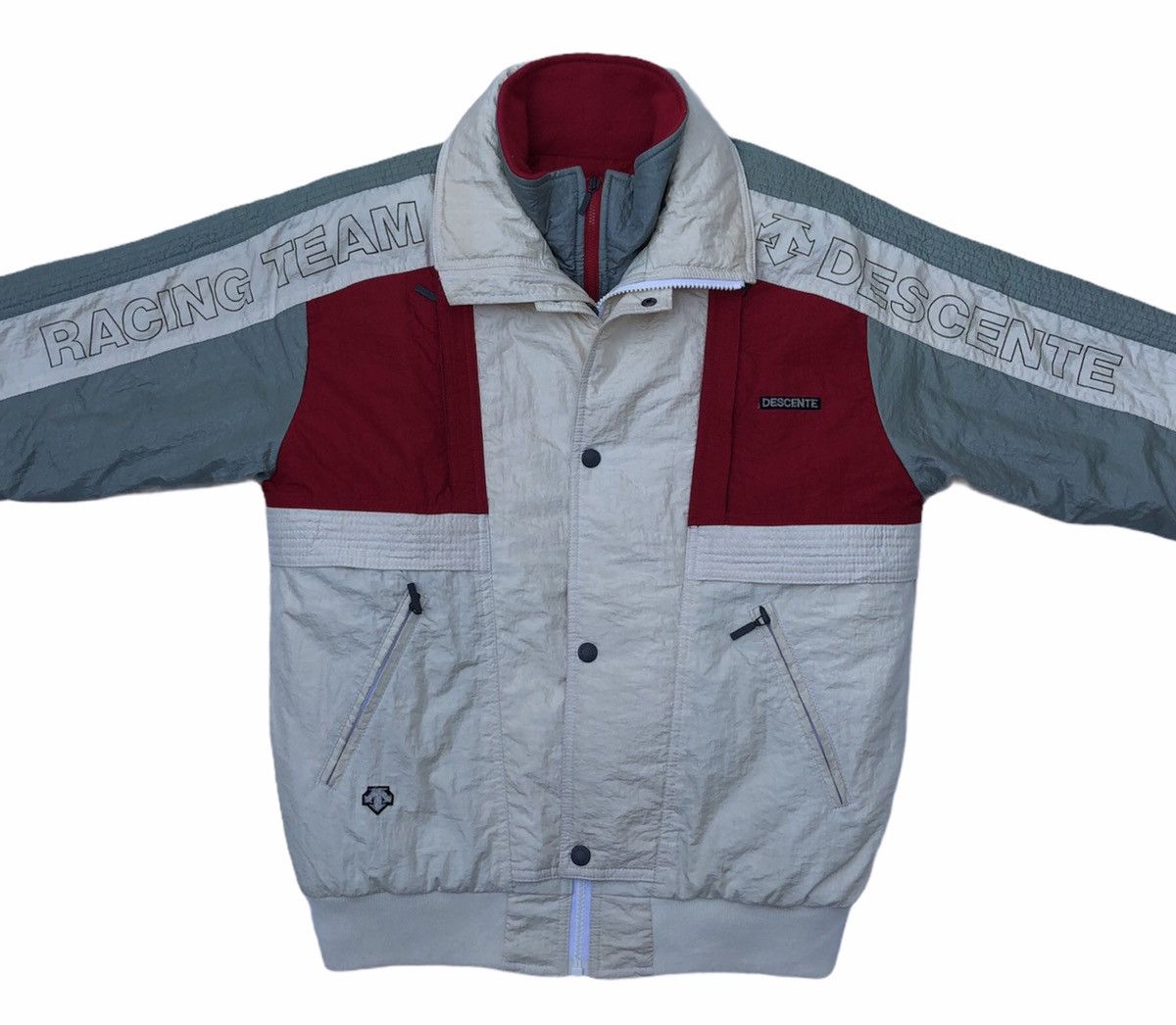 Descente Vintage Descente Racing Team Skiwear Removal Bomber Jacket Size US M / EU 48-50 / 2 - 9 Thumbnail