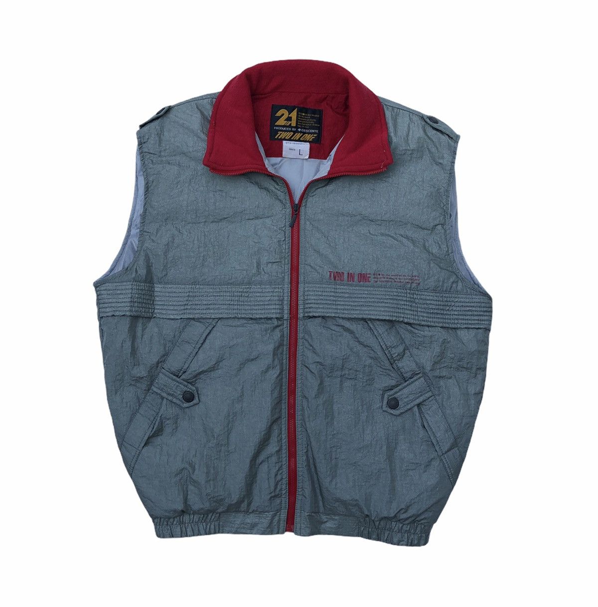 Descente Vintage Descente Racing Team Skiwear Removal Bomber Jacket Size US M / EU 48-50 / 2 - 13 Thumbnail