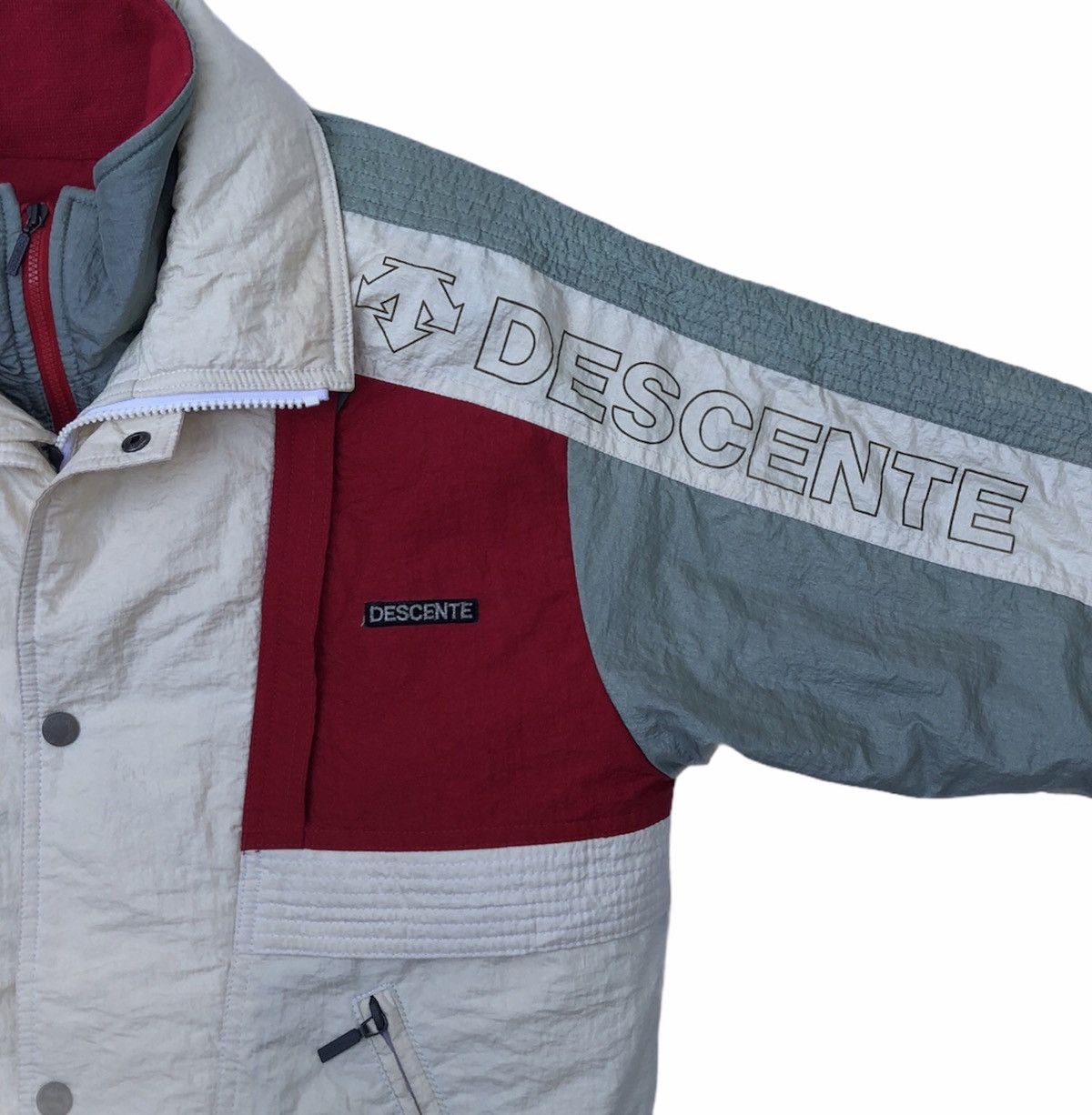 Descente Vintage Descente Racing Team Skiwear Removal Bomber Jacket Size US M / EU 48-50 / 2 - 11 Thumbnail