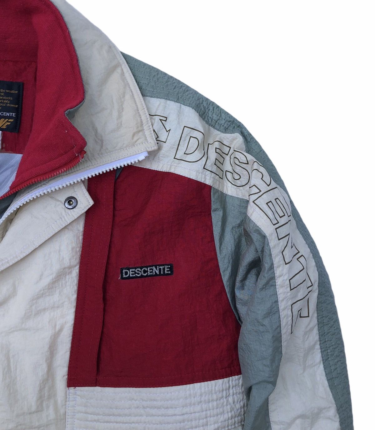 Descente Vintage Descente Racing Team Skiwear Removal Bomber Jacket Size US M / EU 48-50 / 2 - 4 Thumbnail