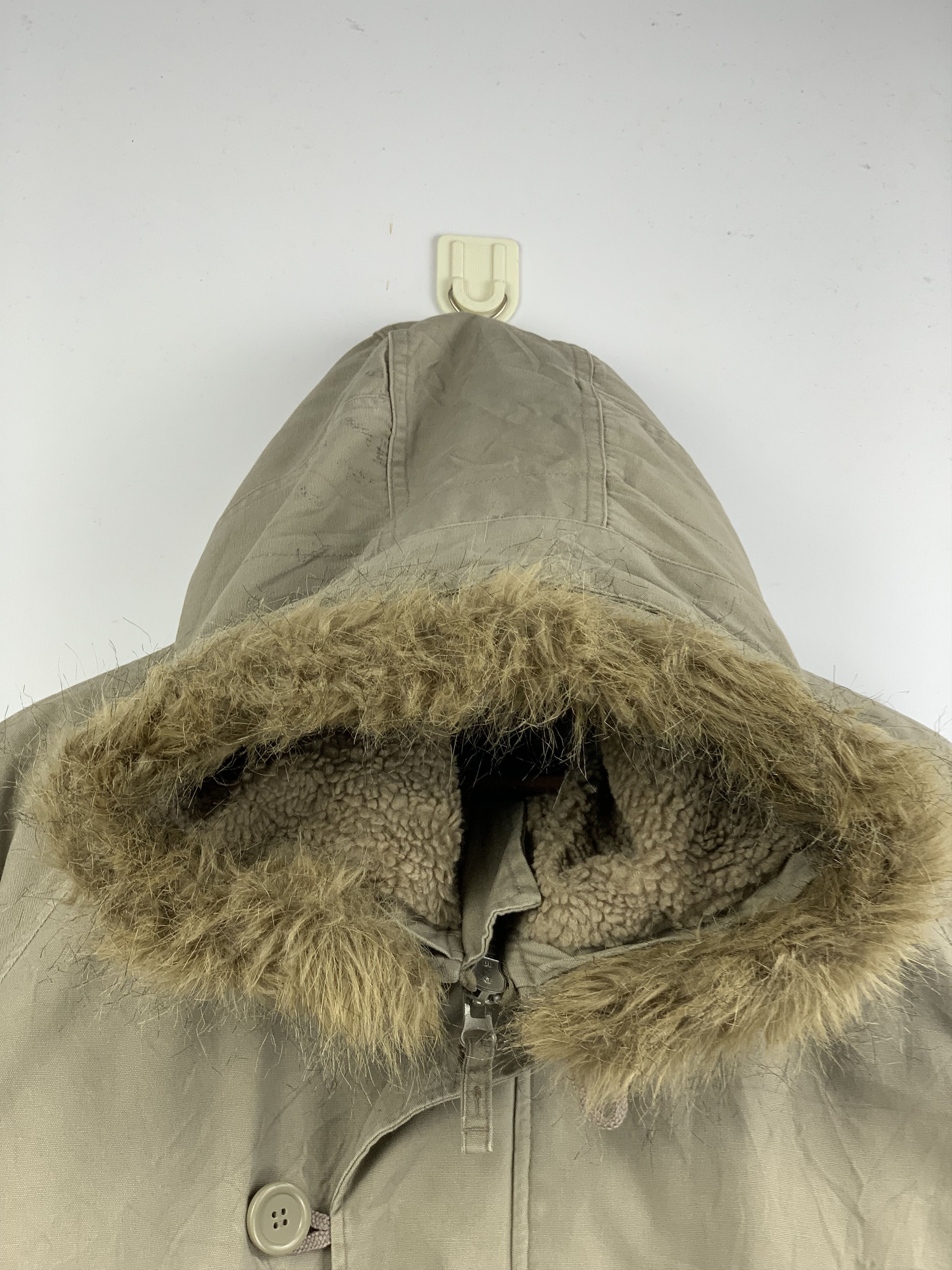 Japanese Brand Vintage VOYAGE Sherpa Hoodie Parka Jacket Size US M / EU 48-50 / 2 - 2 Thumbnail