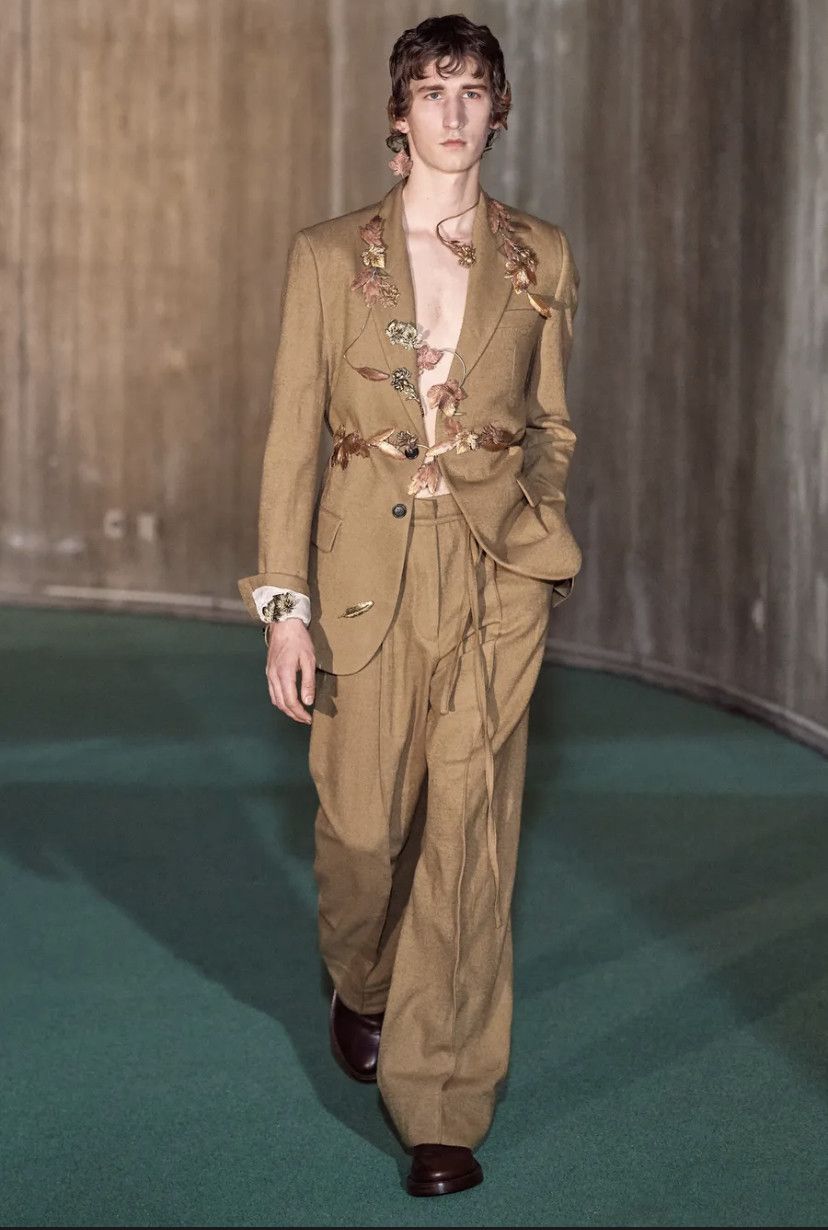 Ann Demeulemeester $1.7k runway FW20 Morris Jacket, L, Italy, SSENSE Size 40R - 1 Thumbnail