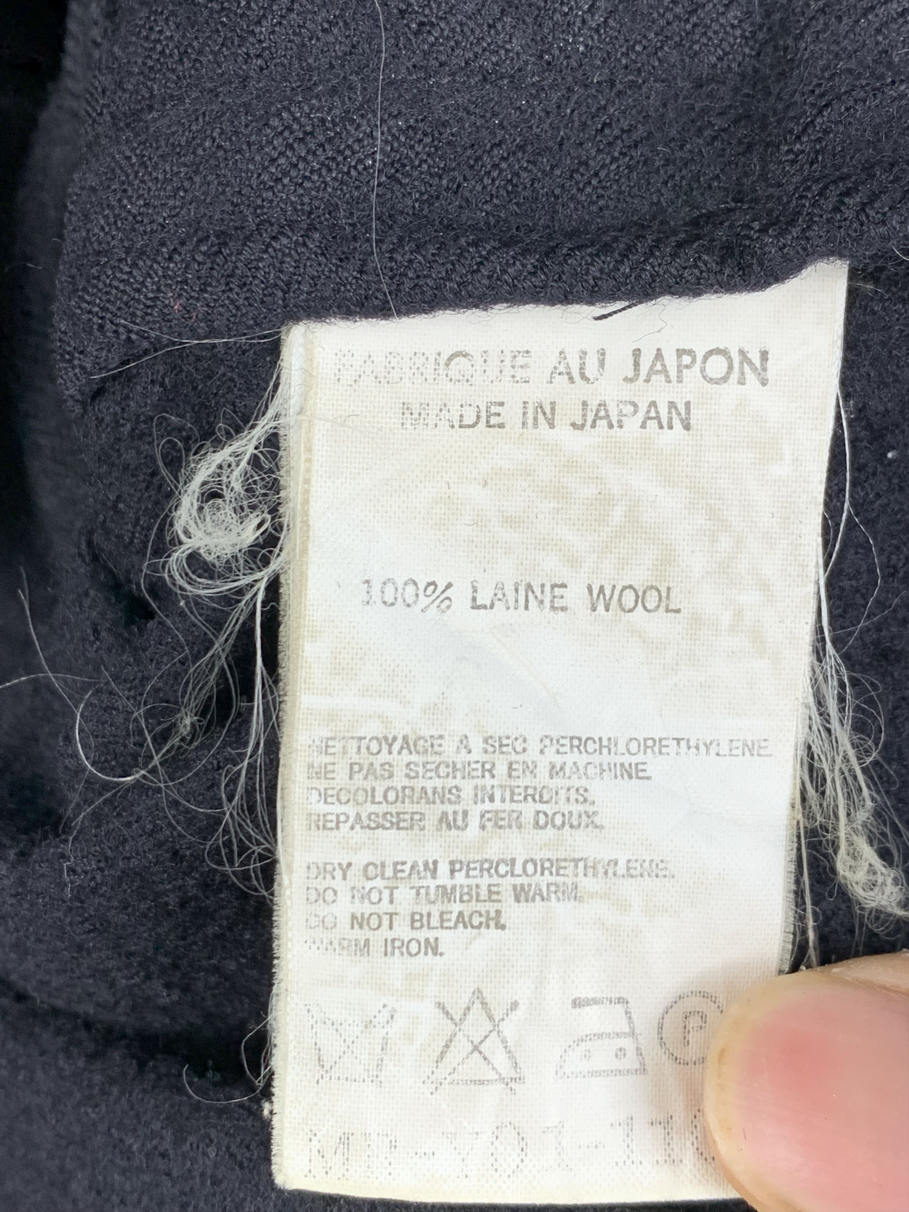 Other Vintage Y’s for men by Yohji Yamamoto Black Wool Work Jacket Size US L / EU 52-54 / 3 - 9 Thumbnail