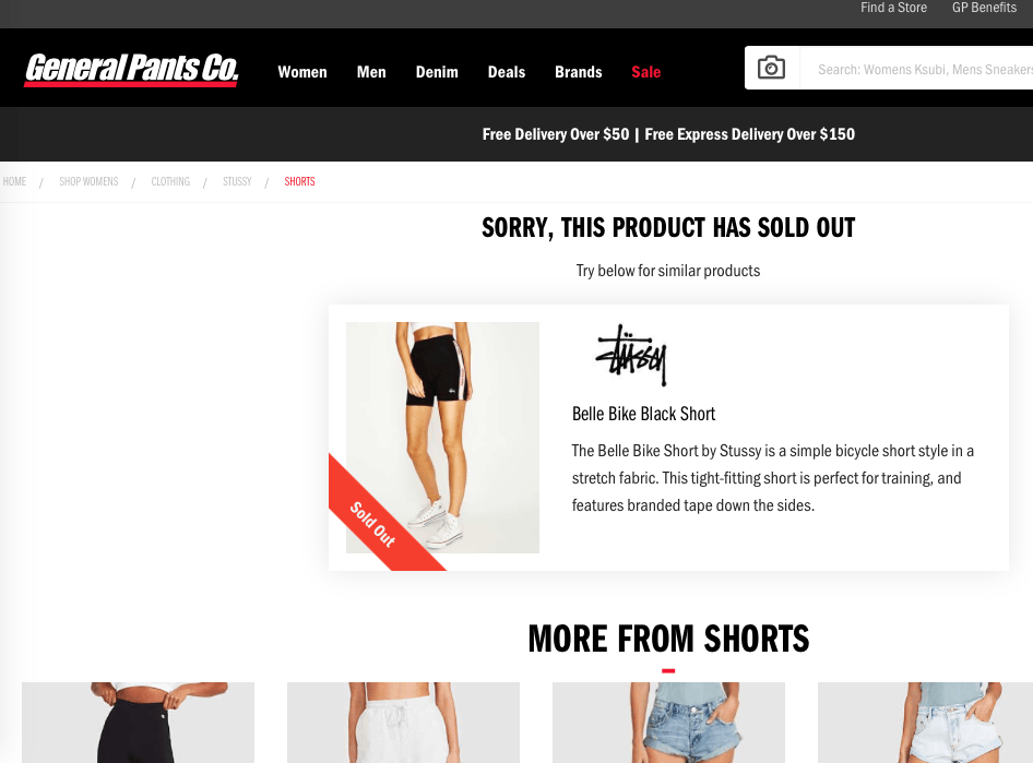Stussy *NoTariff Stussy Women Bike Belle Short Size 27" / US 4 / IT 40 - 3 Thumbnail