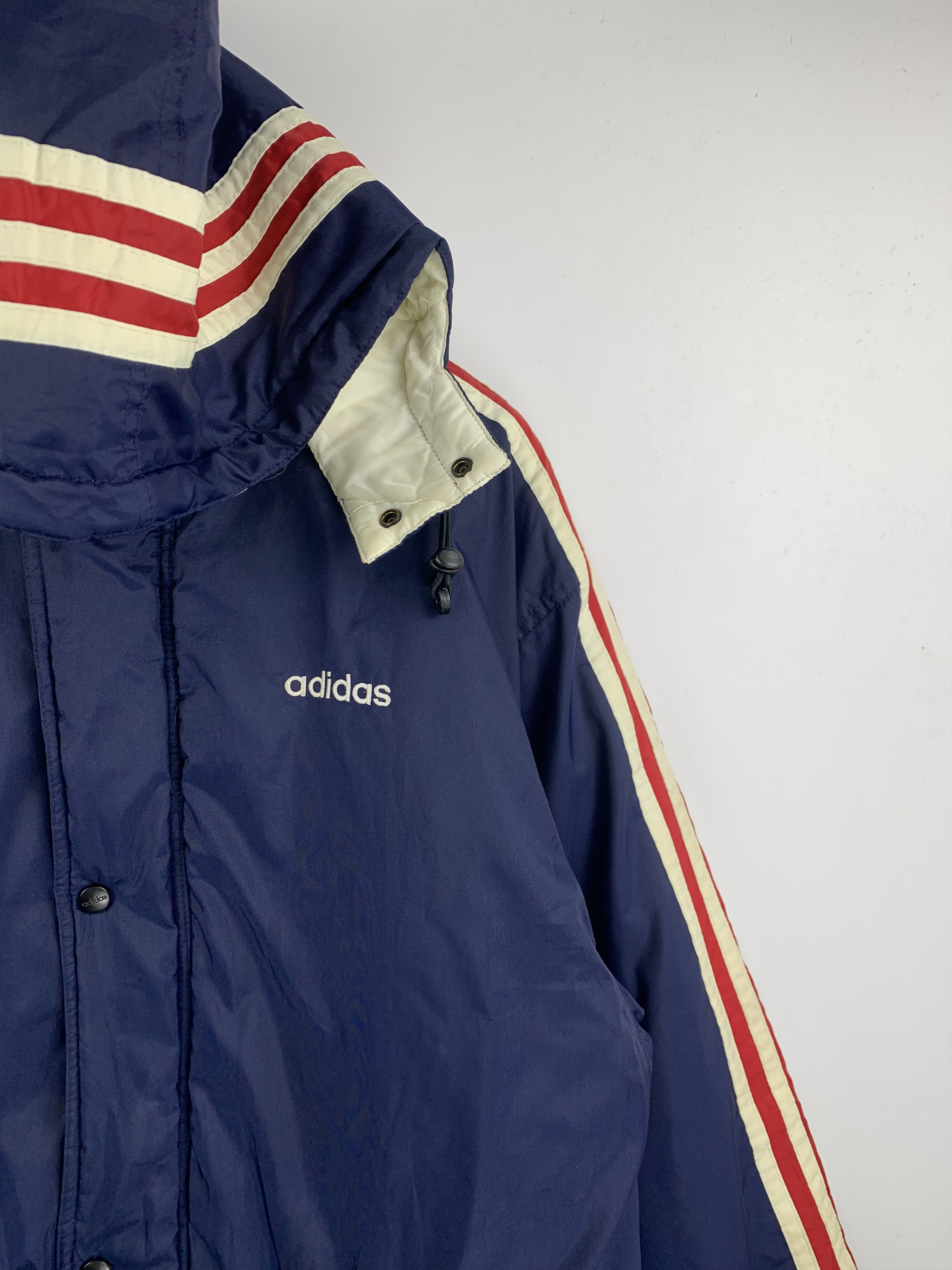 Adidas Vintage ADIDAS Hoodie Zip Up Long Jacket Size US XL / EU 56 / 4 - 5 Thumbnail