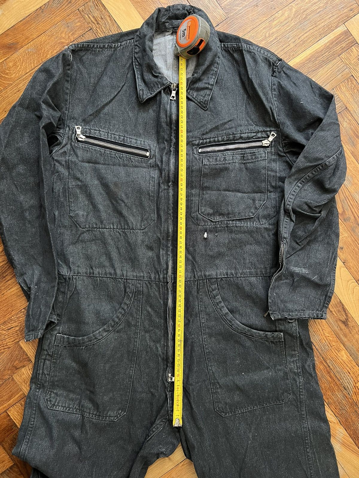 Japanese Brand Vintage 60s RIRI ZIPPERS Jeans Cropped Overalls Size US 32 / EU 48 - 10 Thumbnail
