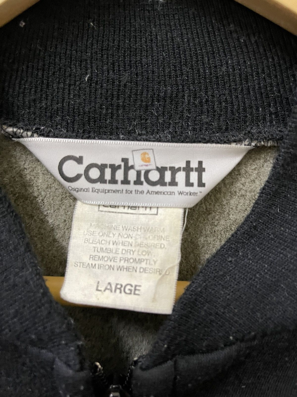 Carhartt × Vintage Vintage Carhartt Full Zipper Jacket Black Size US L / EU 52-54 / 3 - 5 Thumbnail