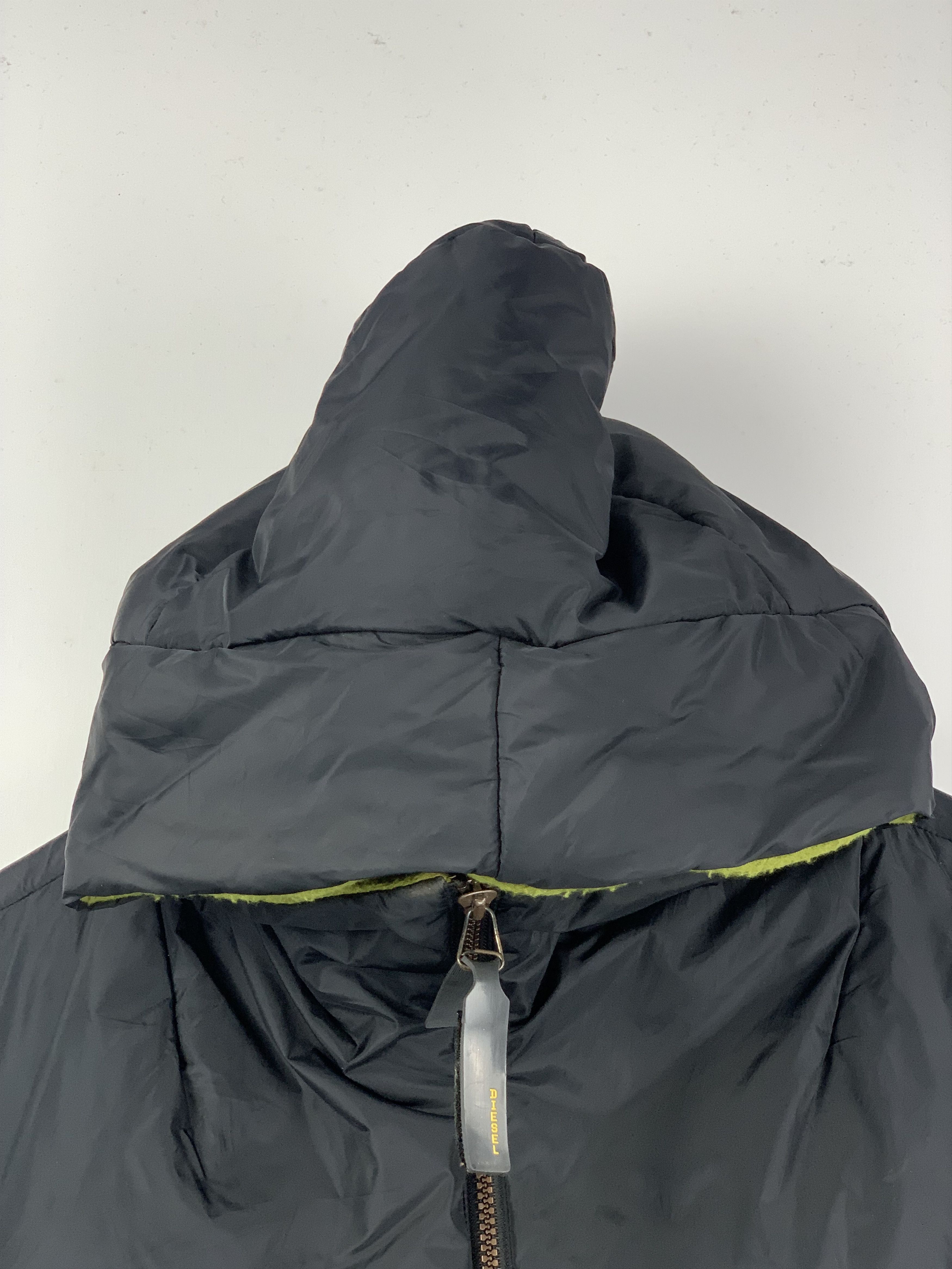 Diesel Vintage Diesel Y2K Black Hooded Puffer Bomber Jacket Size US M / EU 48-50 / 2 - 4 Thumbnail
