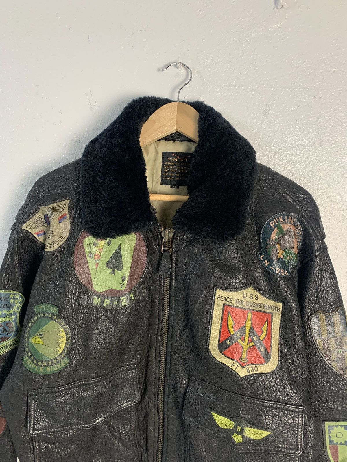 Japanese Brand Type G1 Us Army Air Force Leather Jacket Size US M / EU 48-50 / 2 - 4 Thumbnail